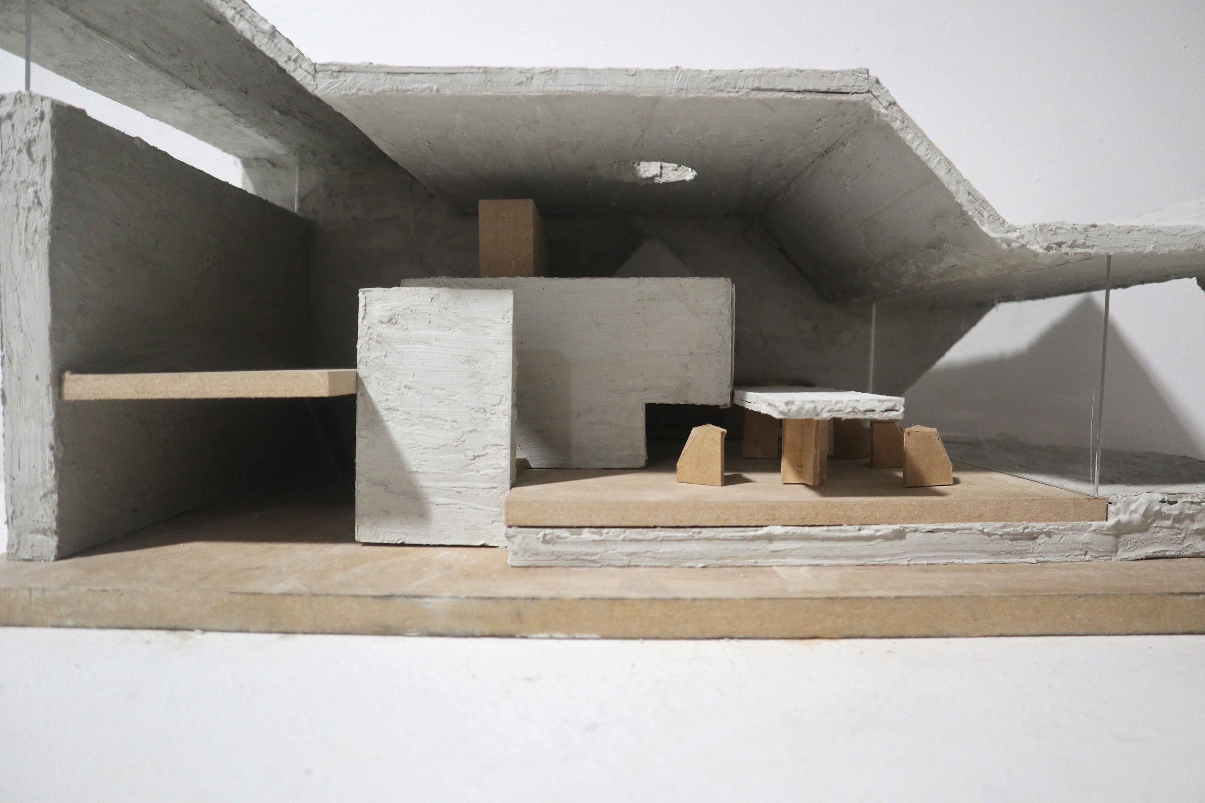 Maquette d’étude de la Villa Wassenhove, J. Lampens