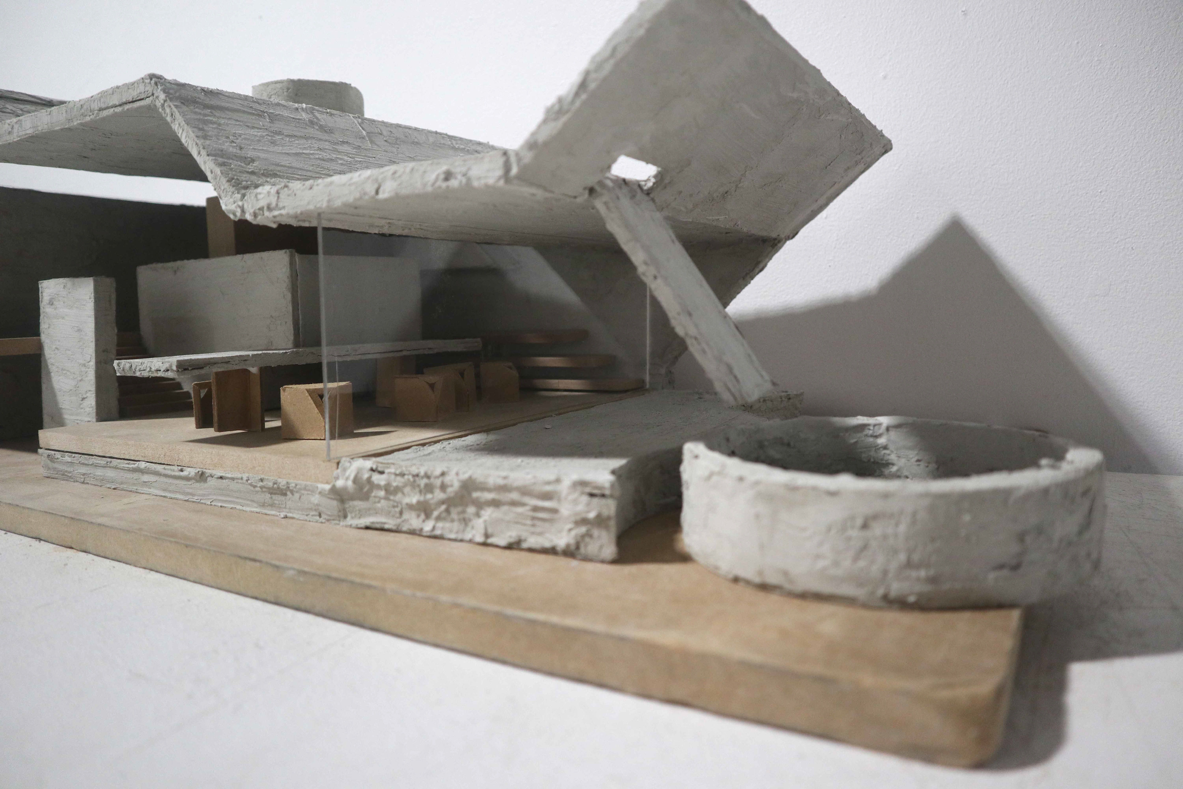 Maquette d’étude de la Villa Wassenhove, J. Lampens