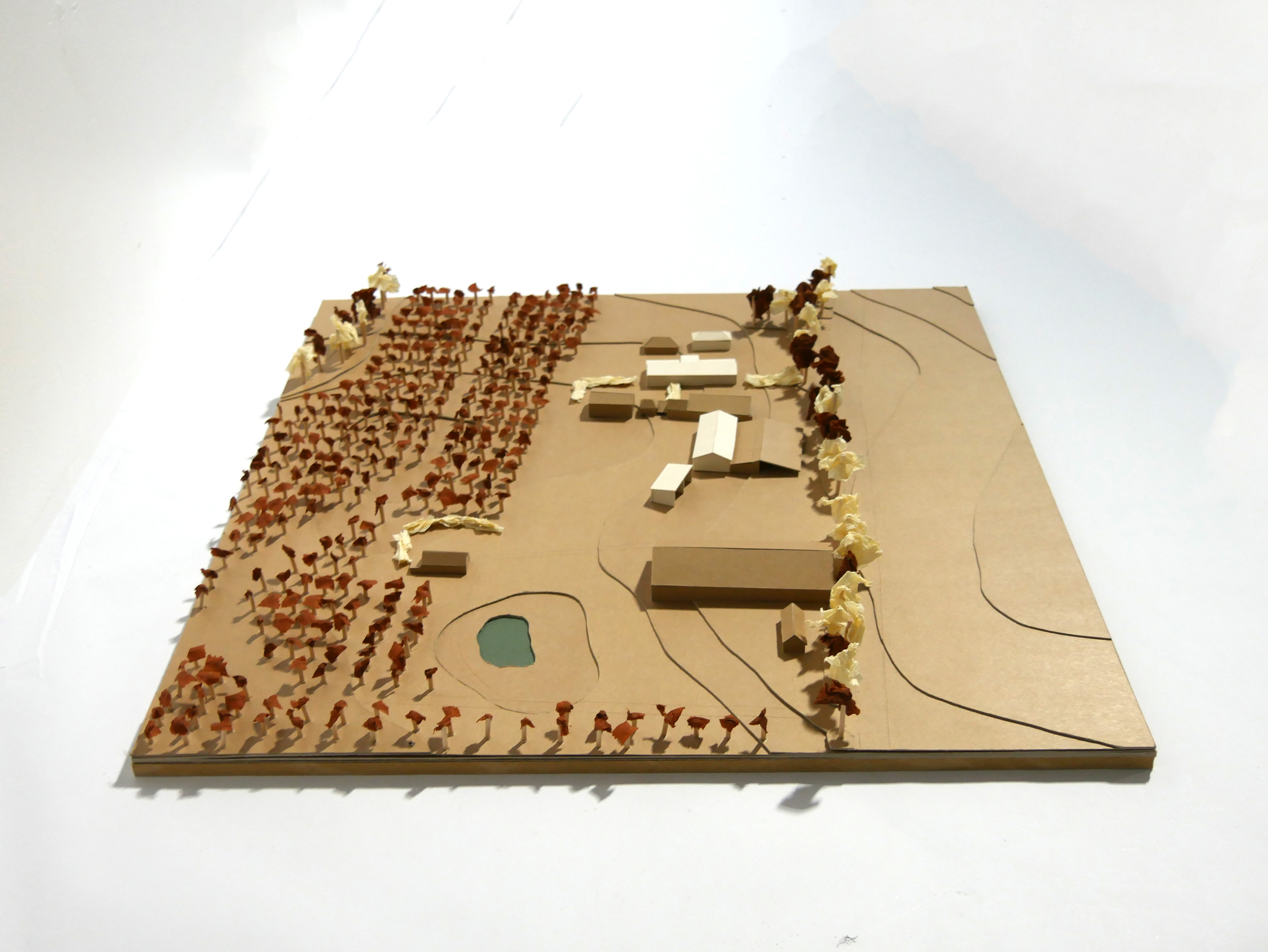 Maquette du site, 1.500e