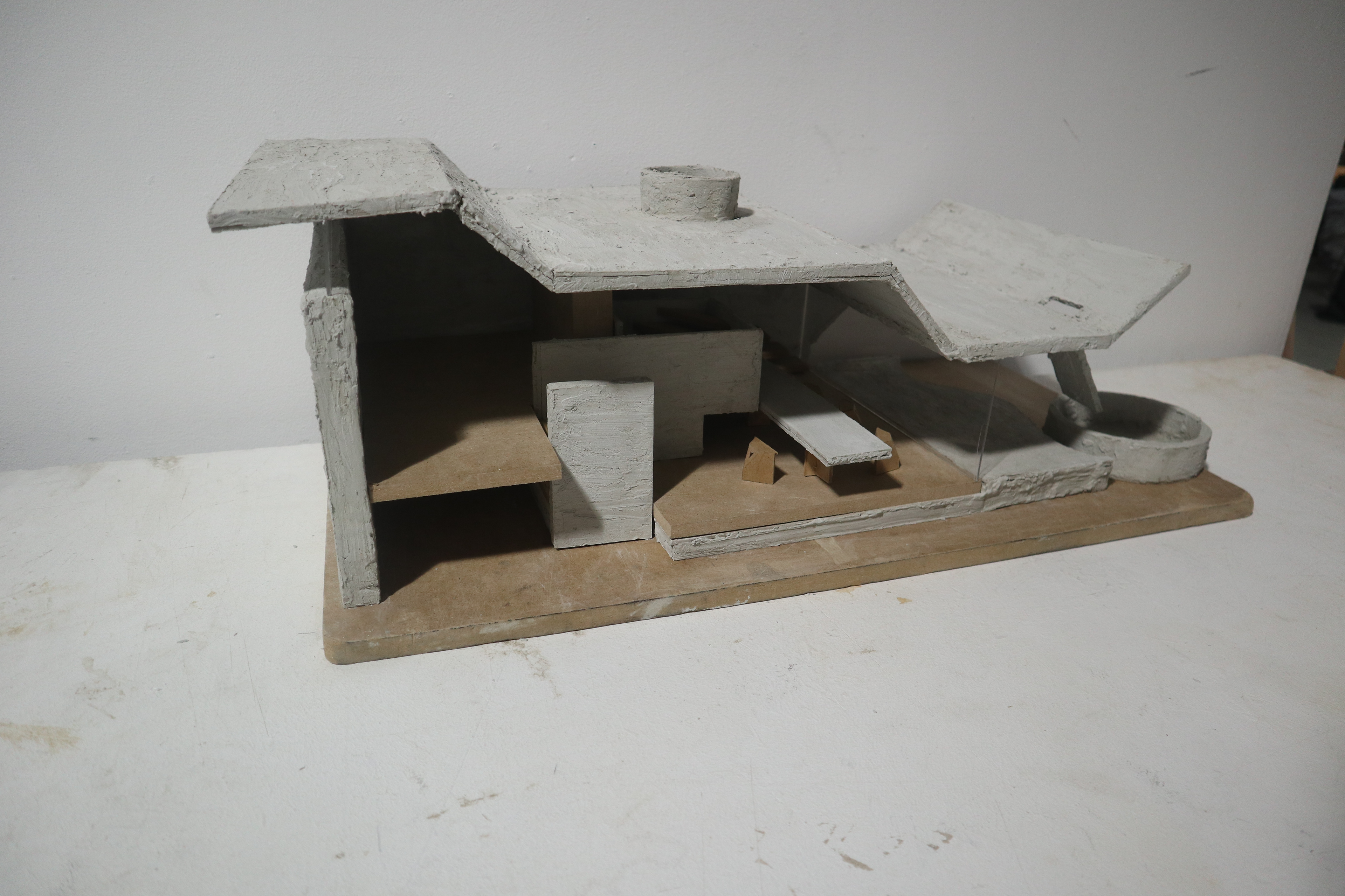 Maquette d’étude de la Villa Wassenhove, J. Lampens