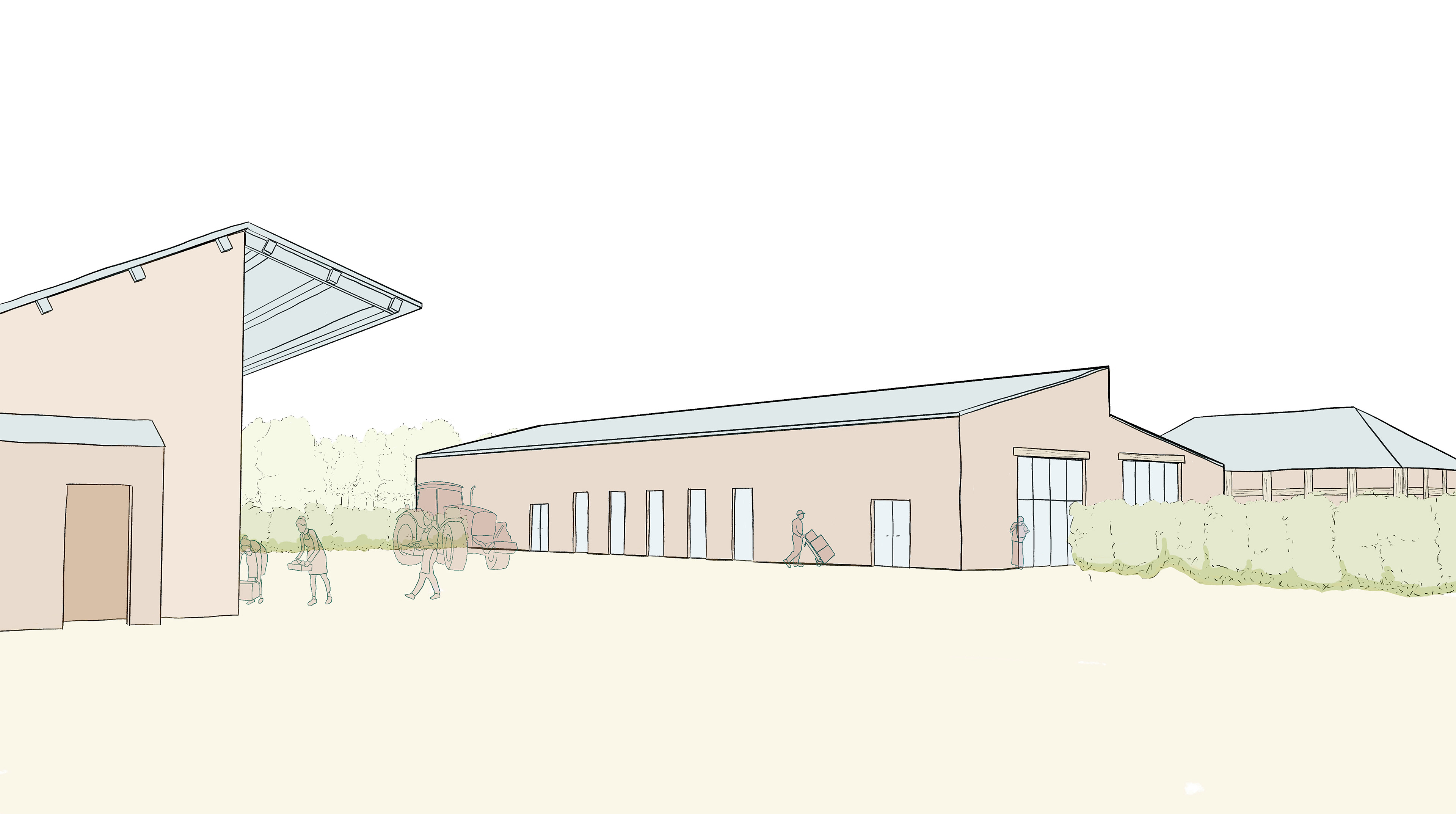 Perspective de la cour secondaire