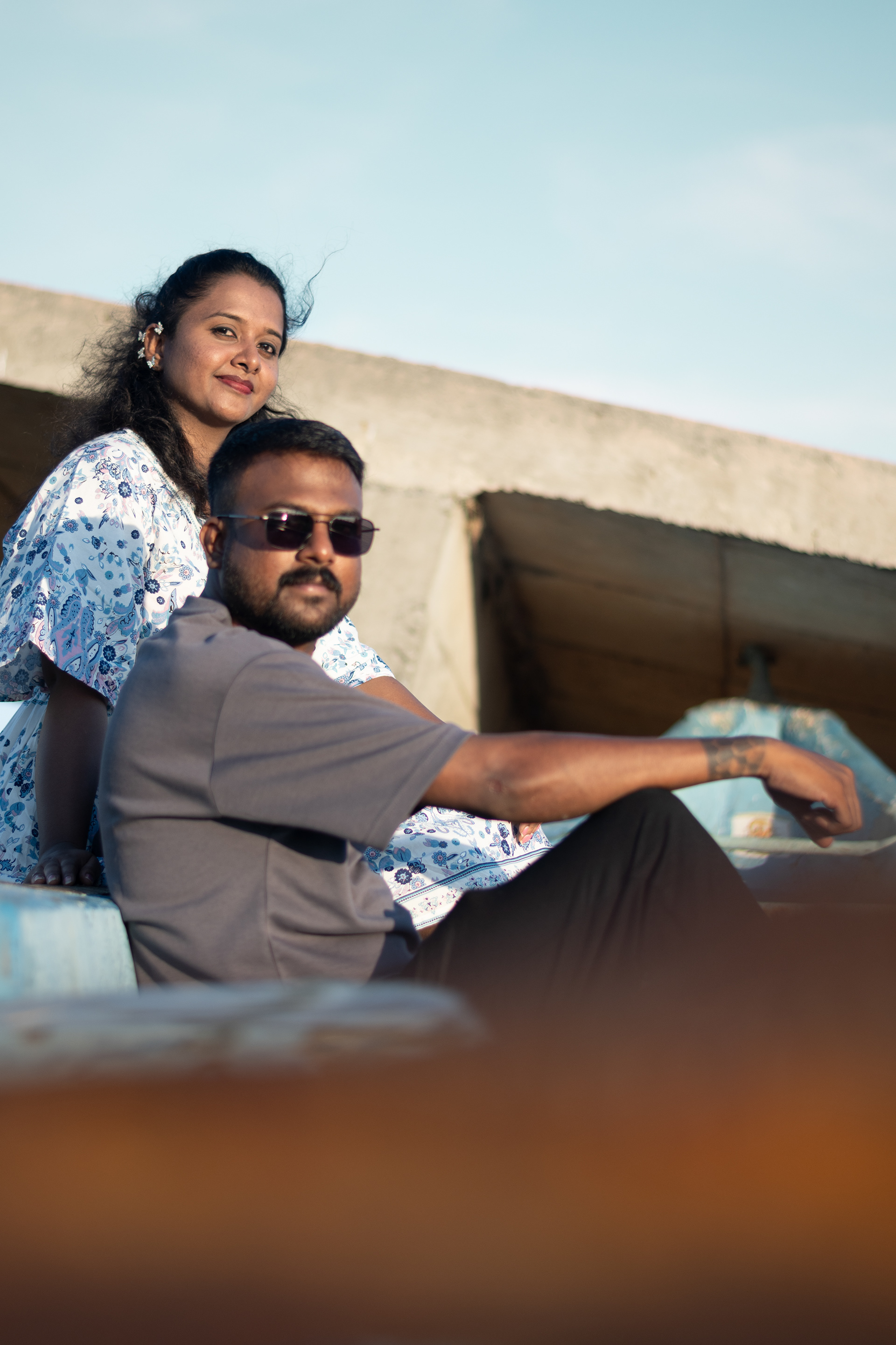 beach postwedding