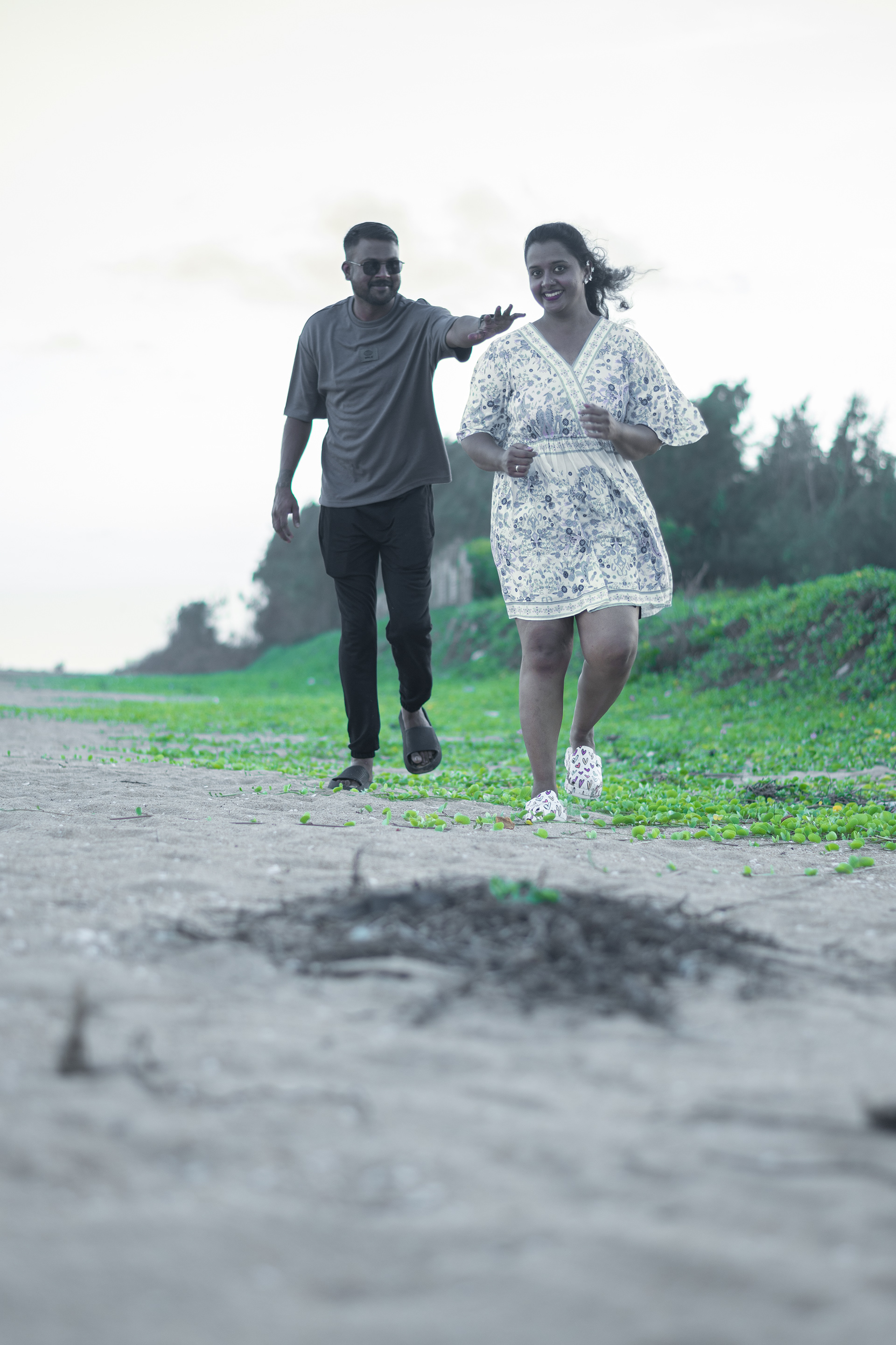 beach postwedding