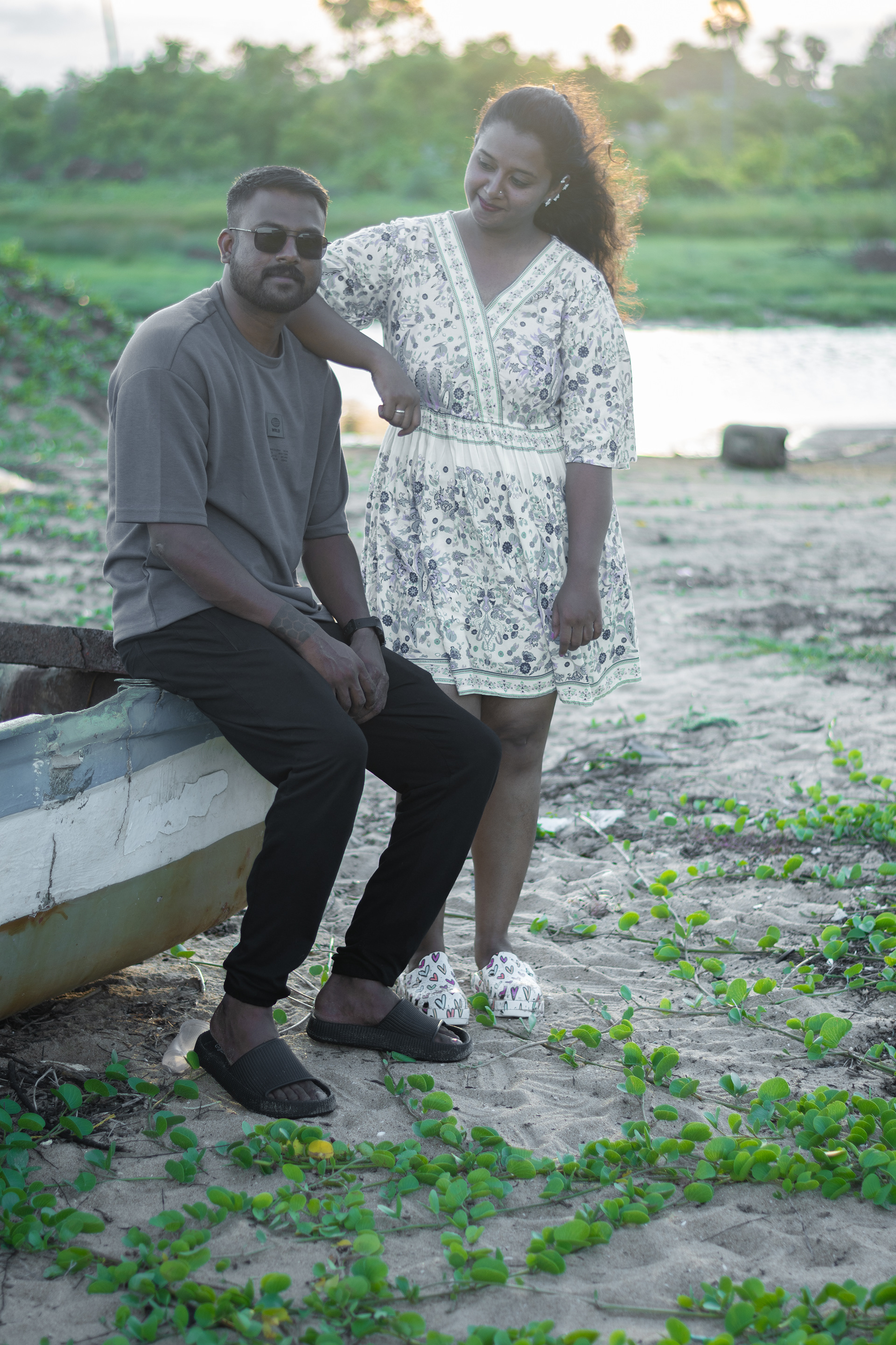beach postwedding
