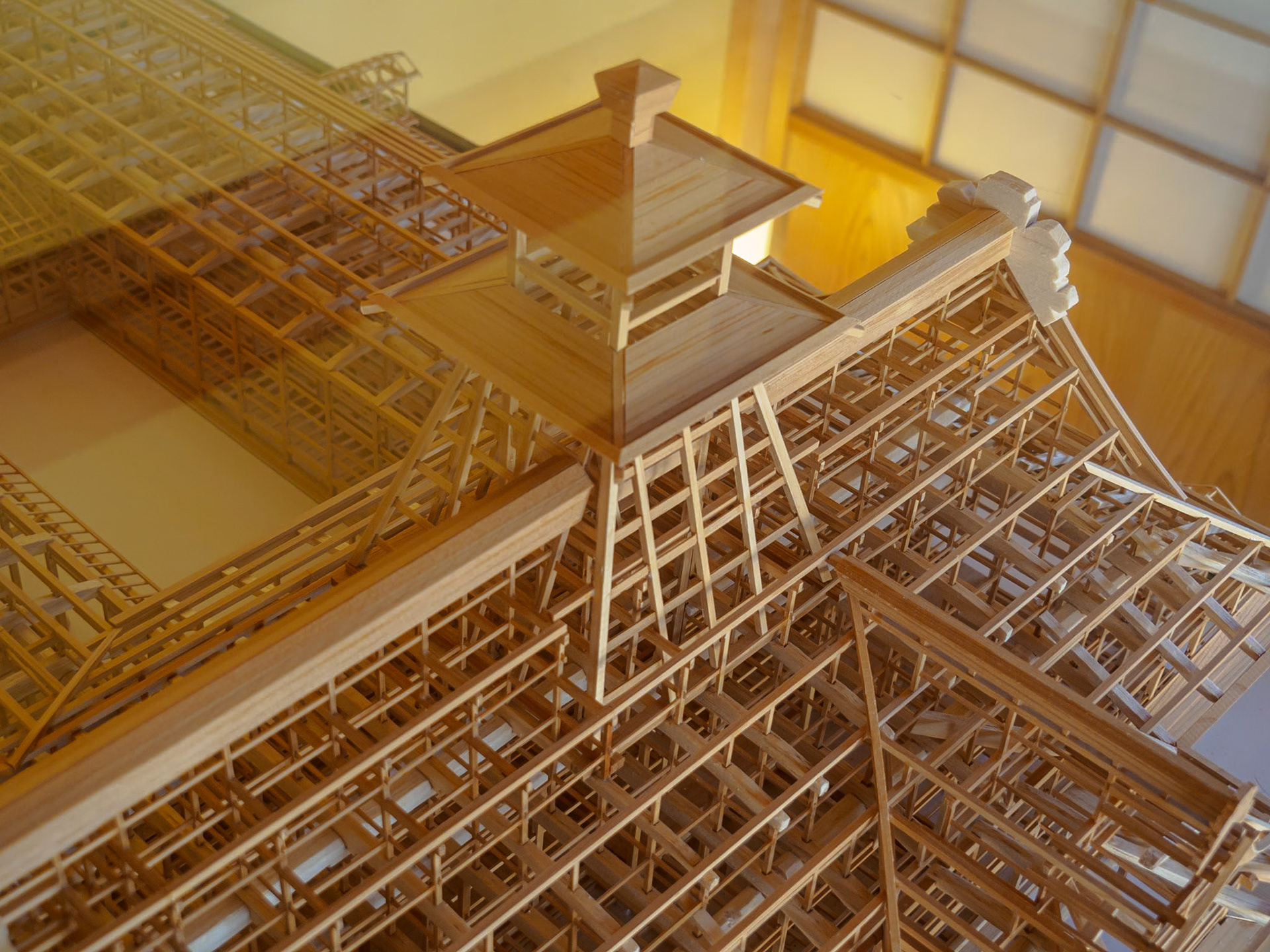Goryokaku Magistrate's Office wooden structure model