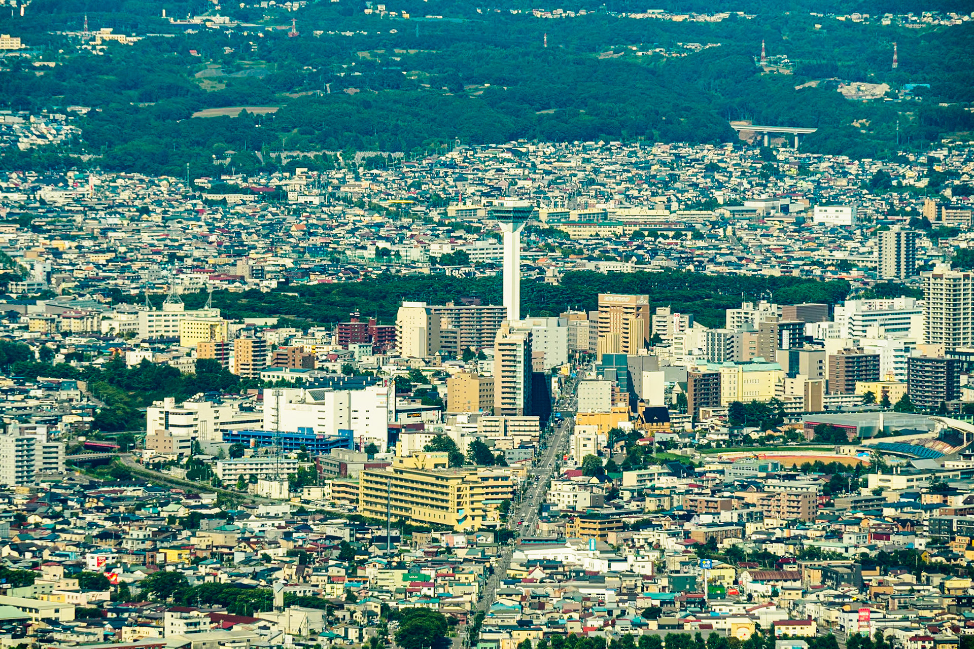 View from Mt Hakodate Observatory