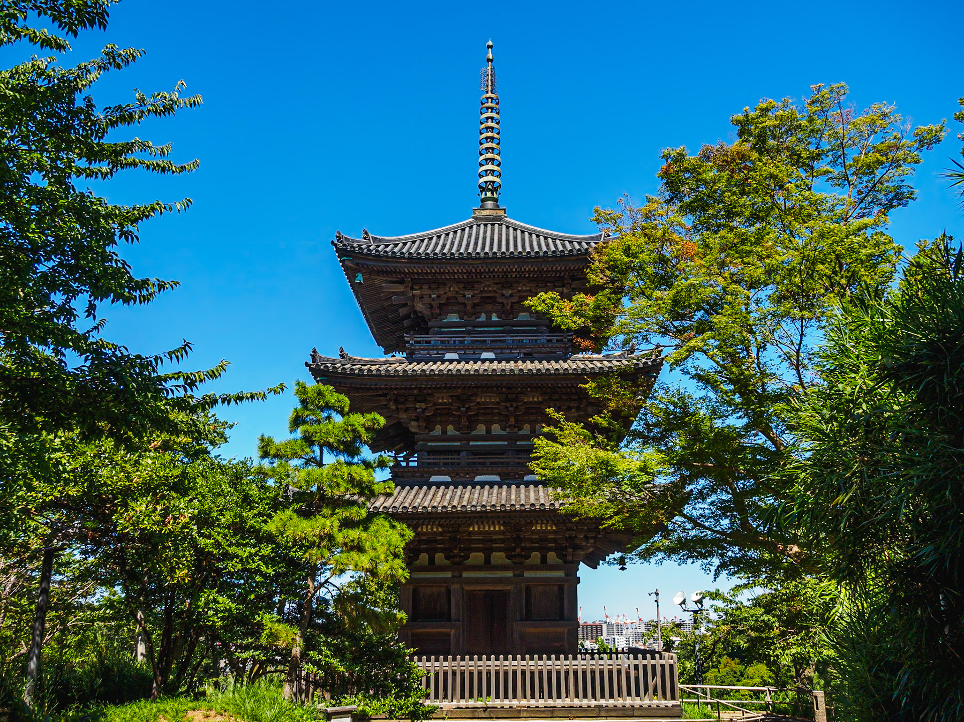 Three-Storey Pagoda of Former Tomyoji Temple