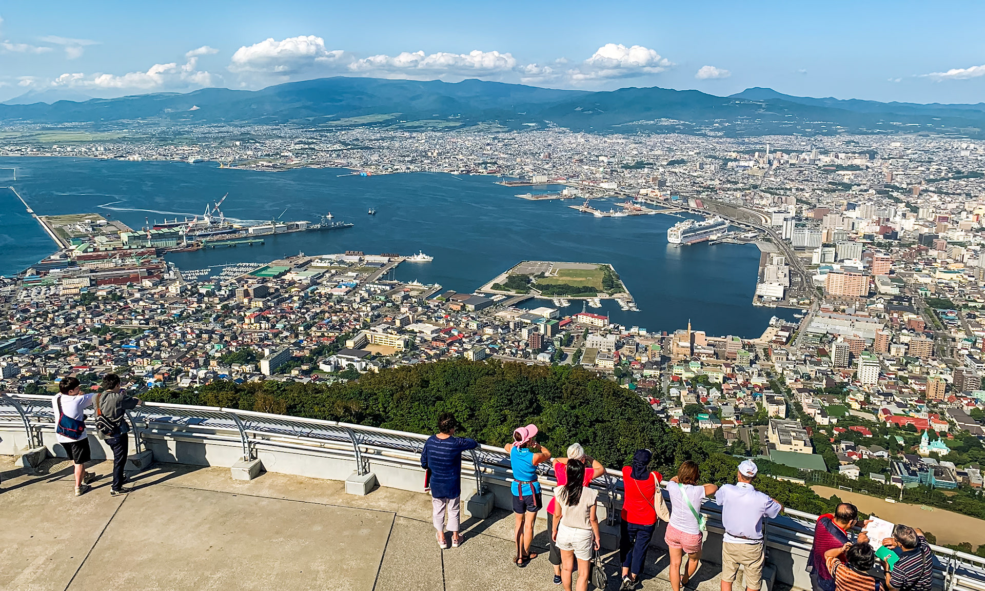 Hakodate view from Mt Hakodate Observatory