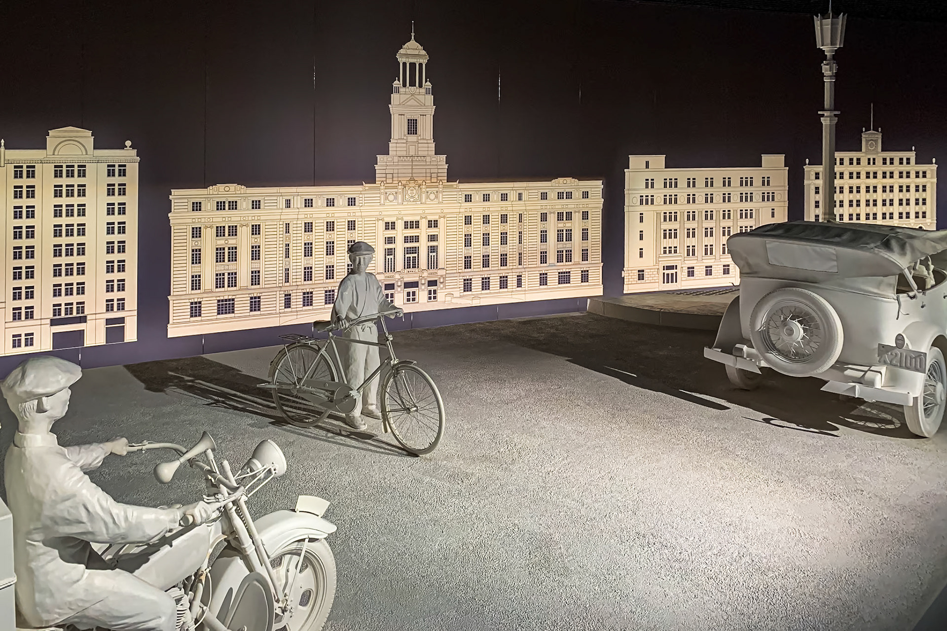 Streets of Shinsaibashi and Dotombori in the late Taisho and Early Showa Periods