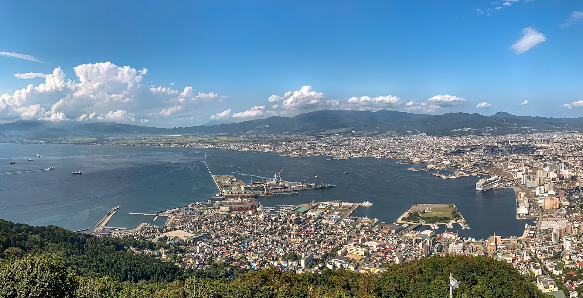 Hakodate view from Mt Hakodate Observatory