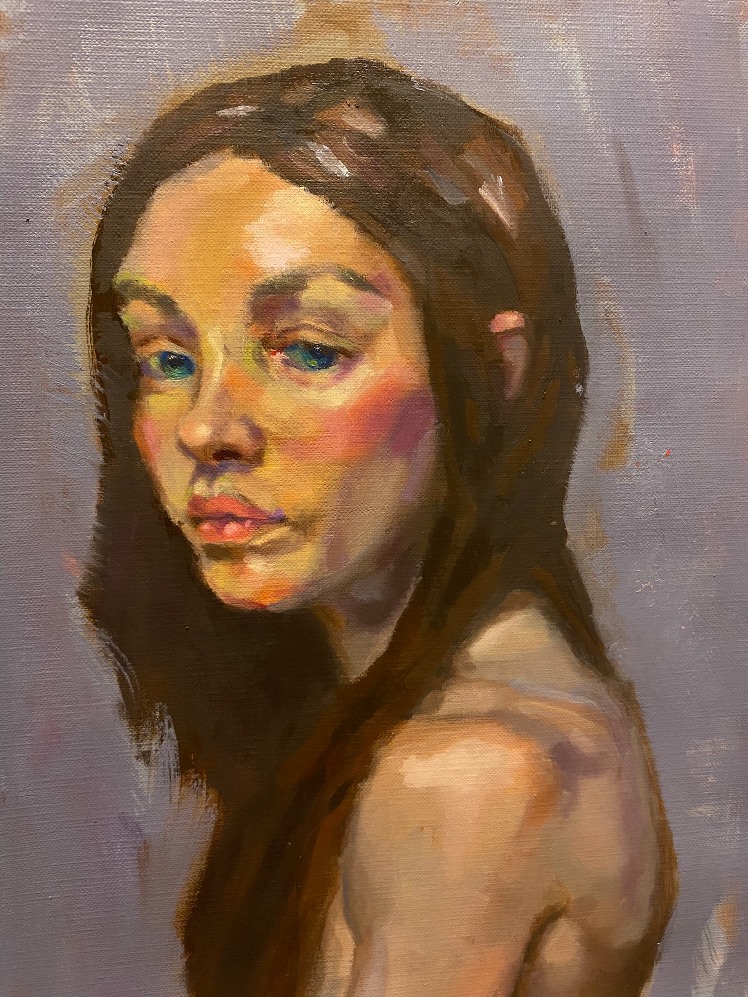 Girl with piercing eyes
