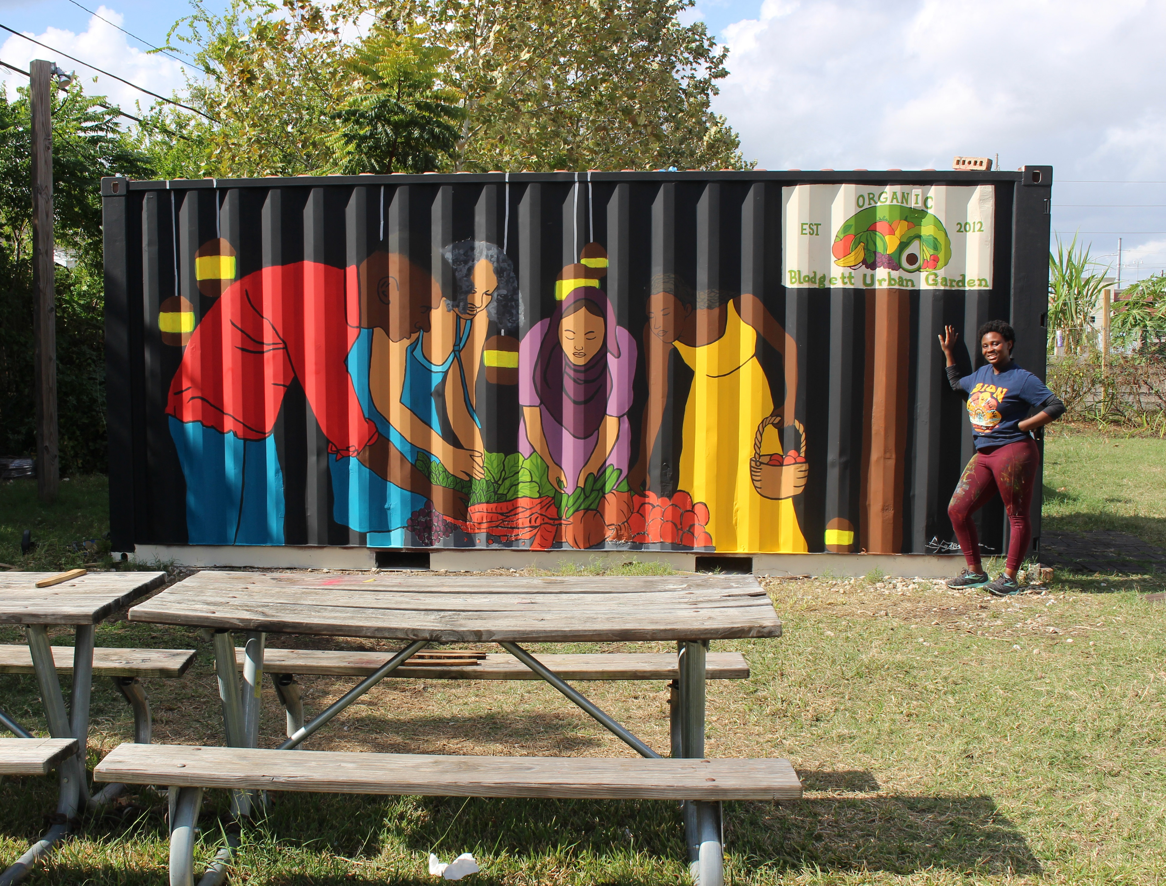 Mural at Blodgett Urban Garden