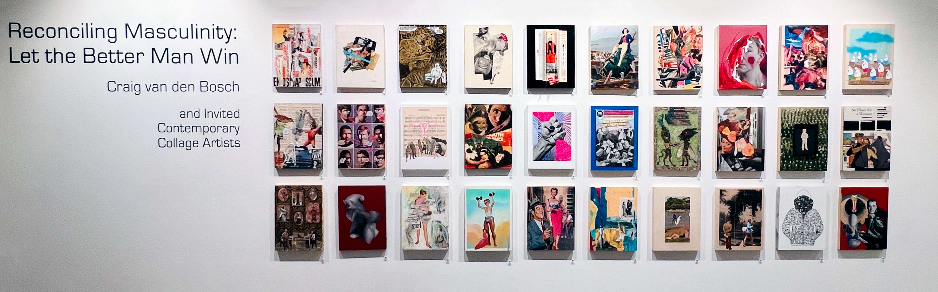 Participating Collage Artists Installation view