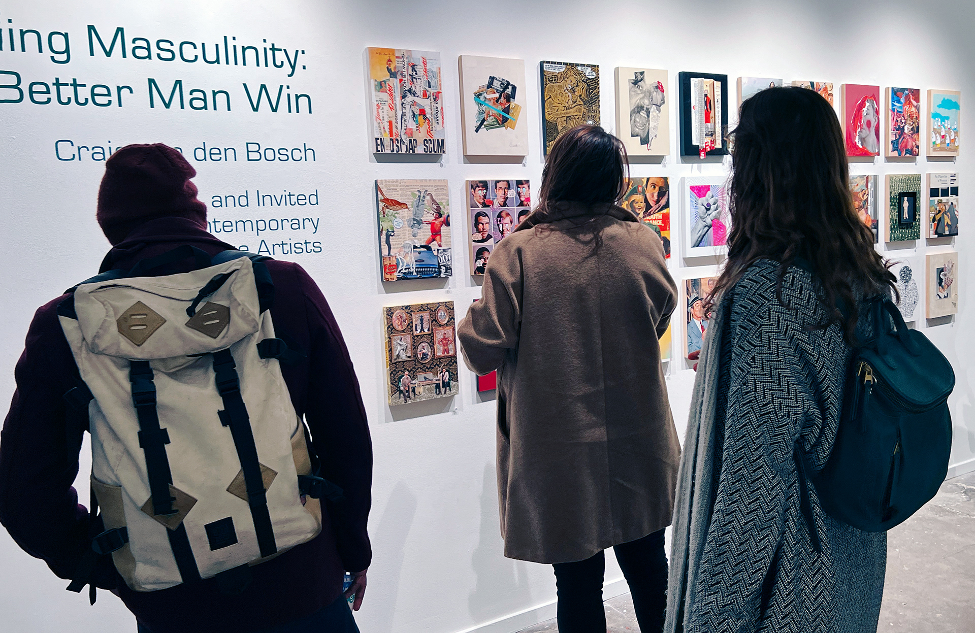 Participating Collage Artists Installation view