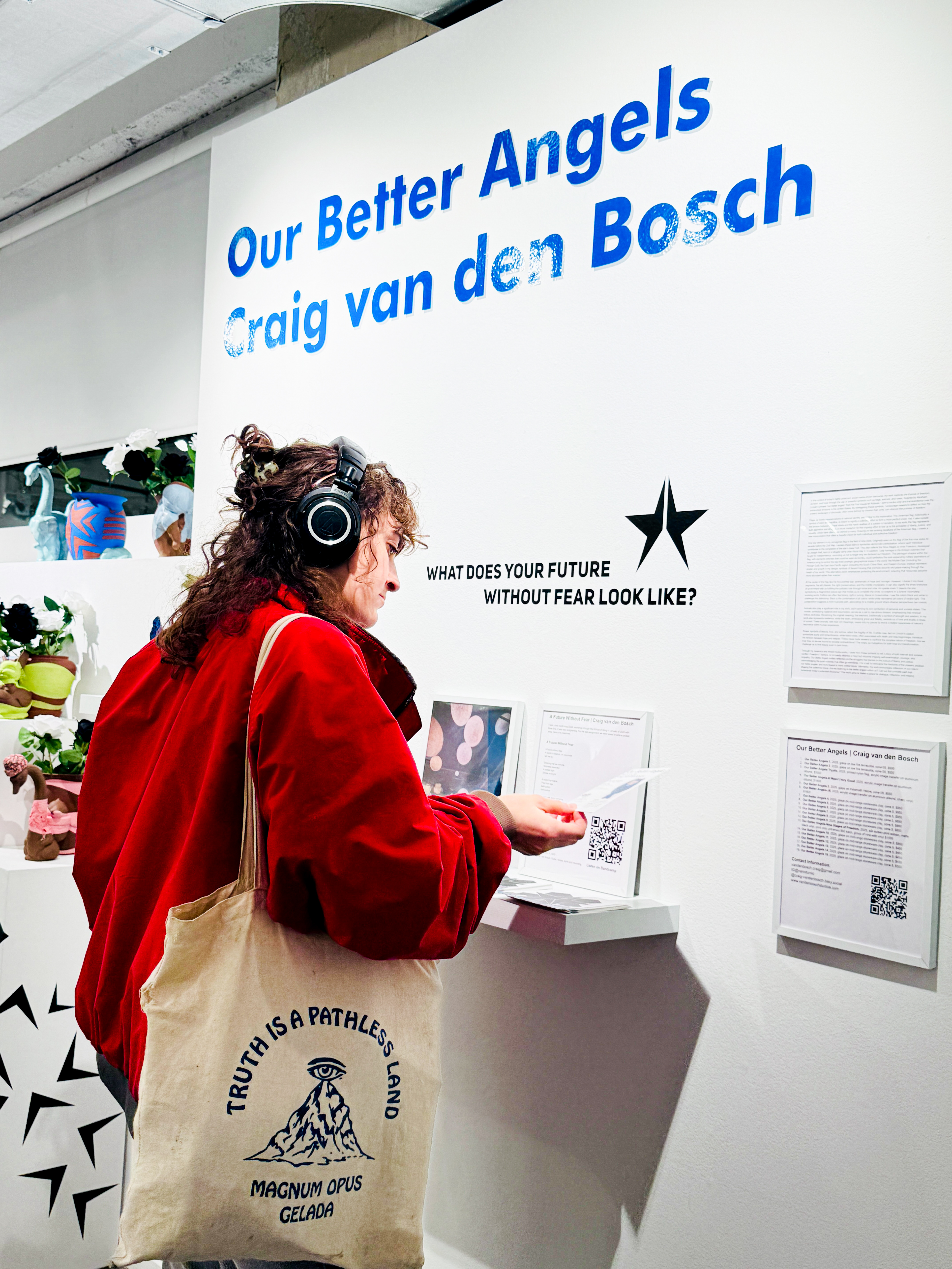 Our Better Angels, installation view, opening reception, 2025, SHIFT Gallery, Seattle.