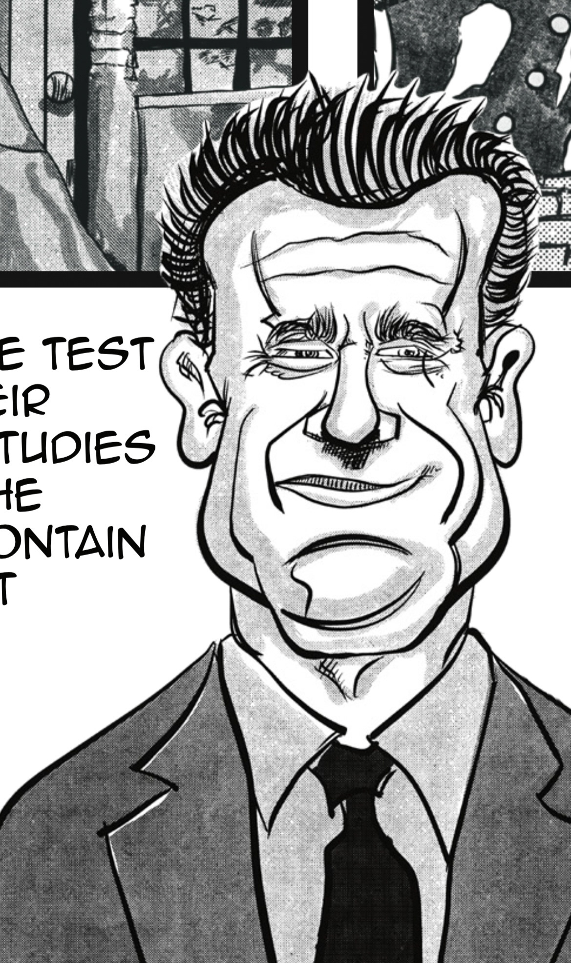 Total Regret: Confessions of a Violence Influencer, 2023, ink drawing printed on Diebond, detail