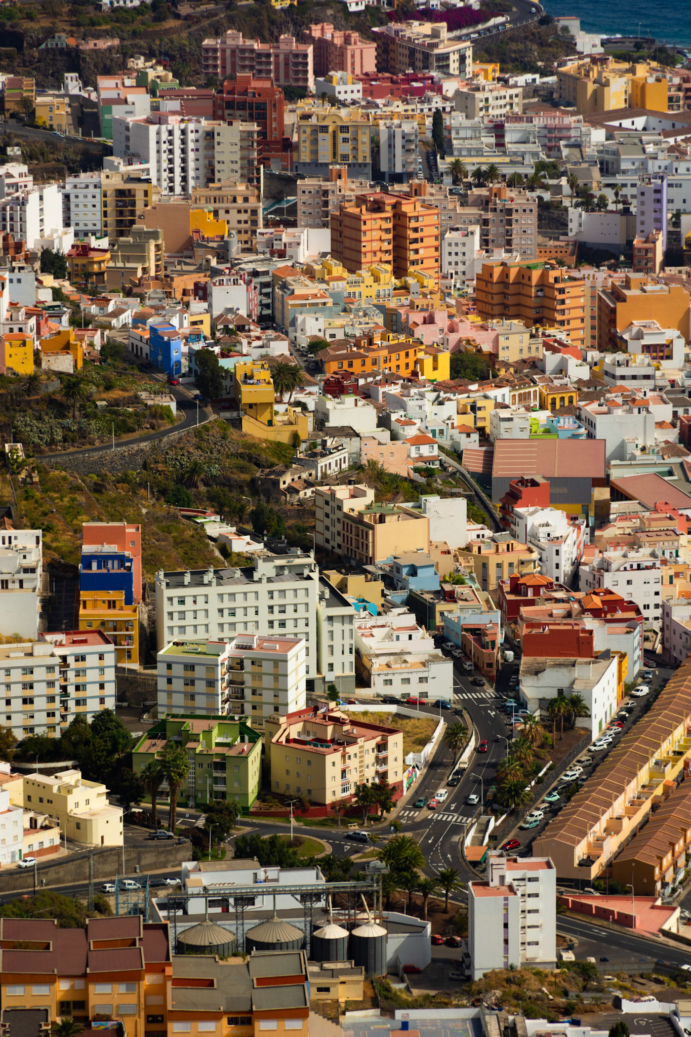 Bird's-eye view. Santa Cruz de La Palma, La Palma. February 2020.