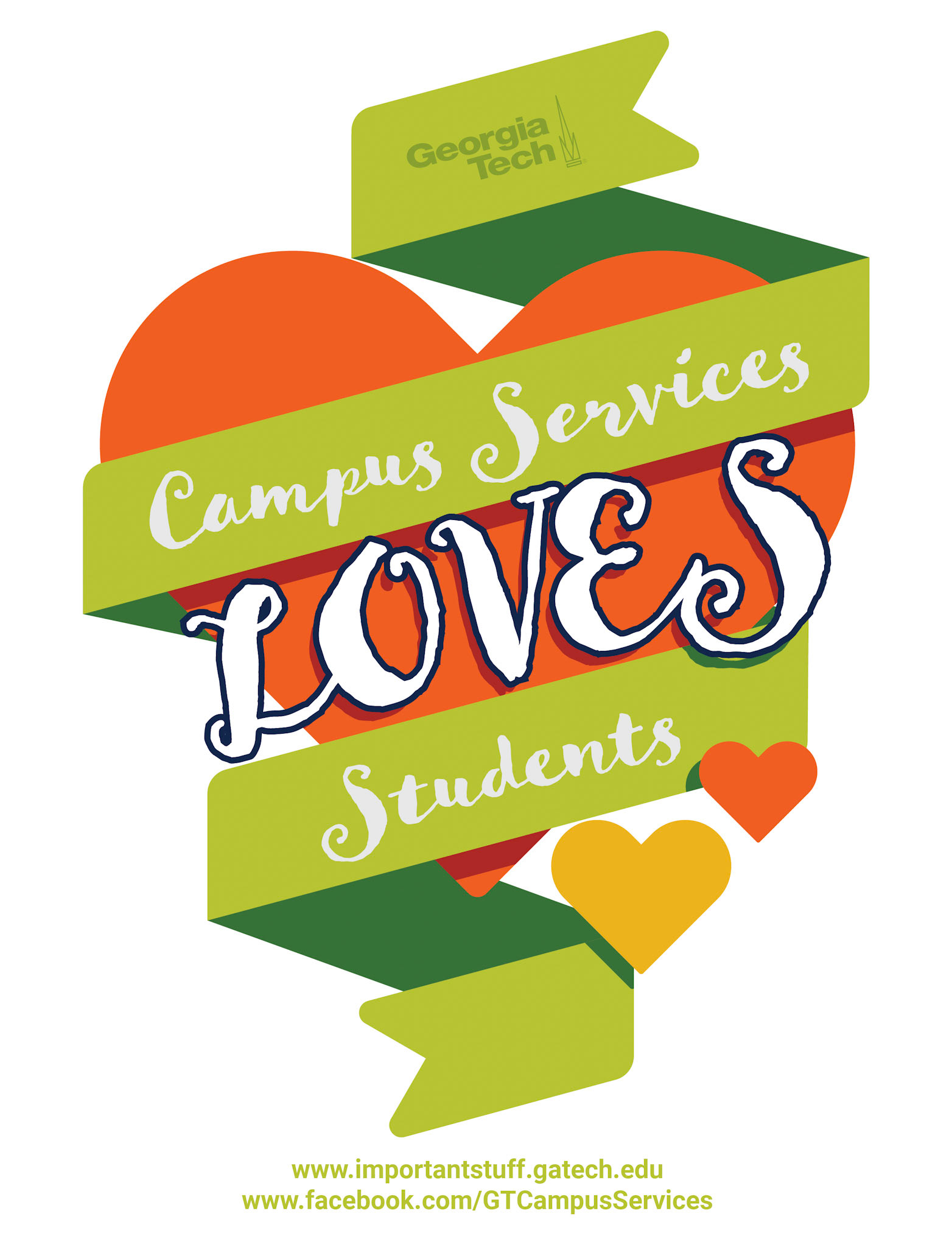 Miscellaneous sticker/shirt design for the Student Center at Georgia Tech.