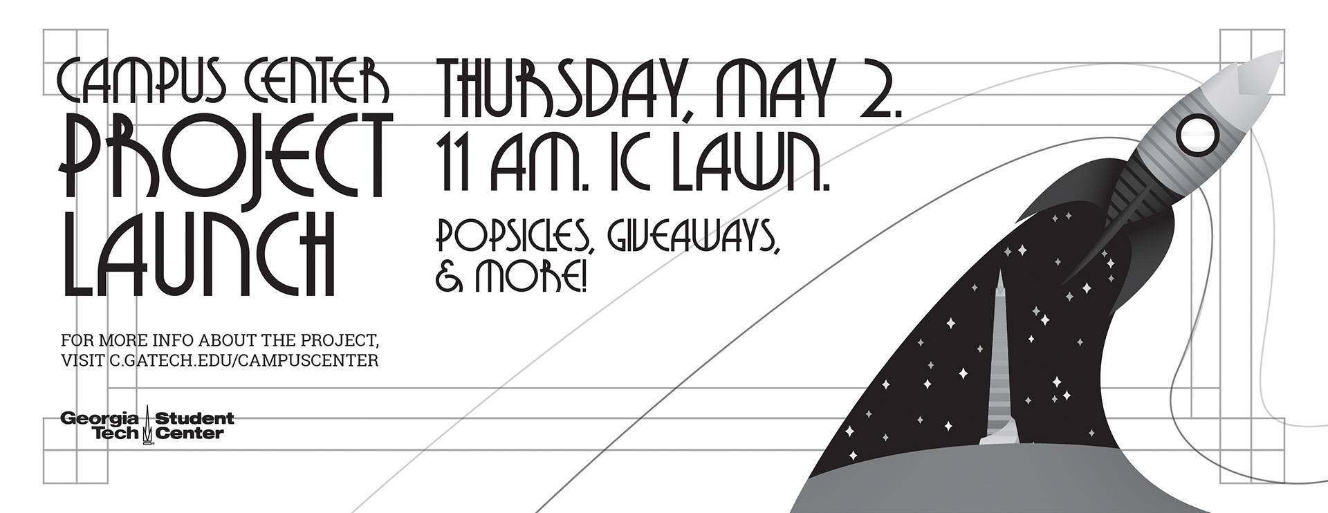 B&W original design for a biodegradable pamphlet for use by Georgia Tech.