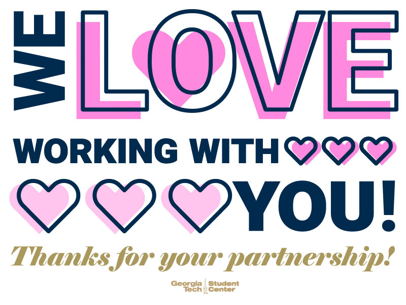 E-mail graphic for the Student Center at Georgia Tech.