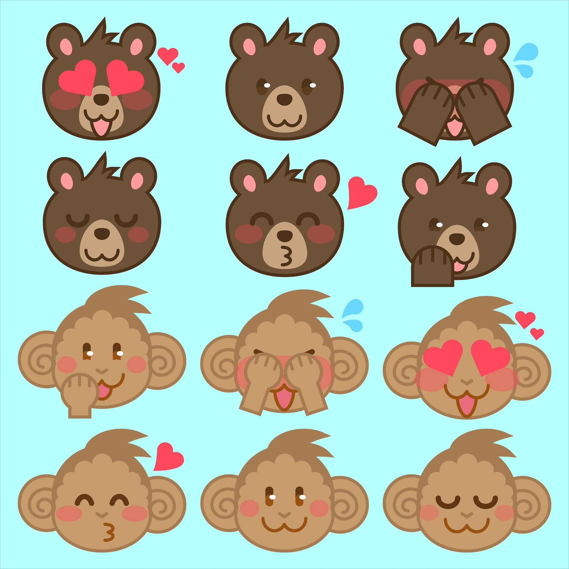 Personalized emoji designs.