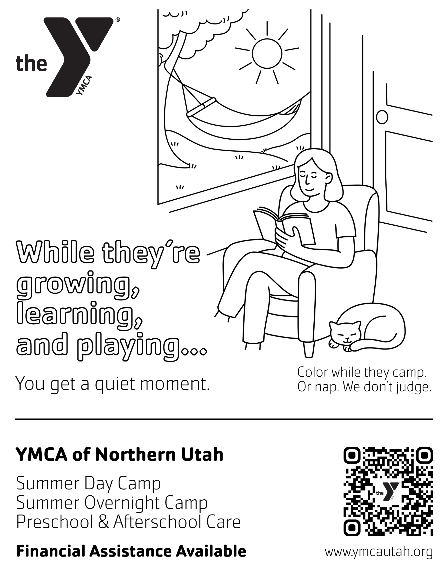Vector art for magazine ad for the YMCA of Northern Utah