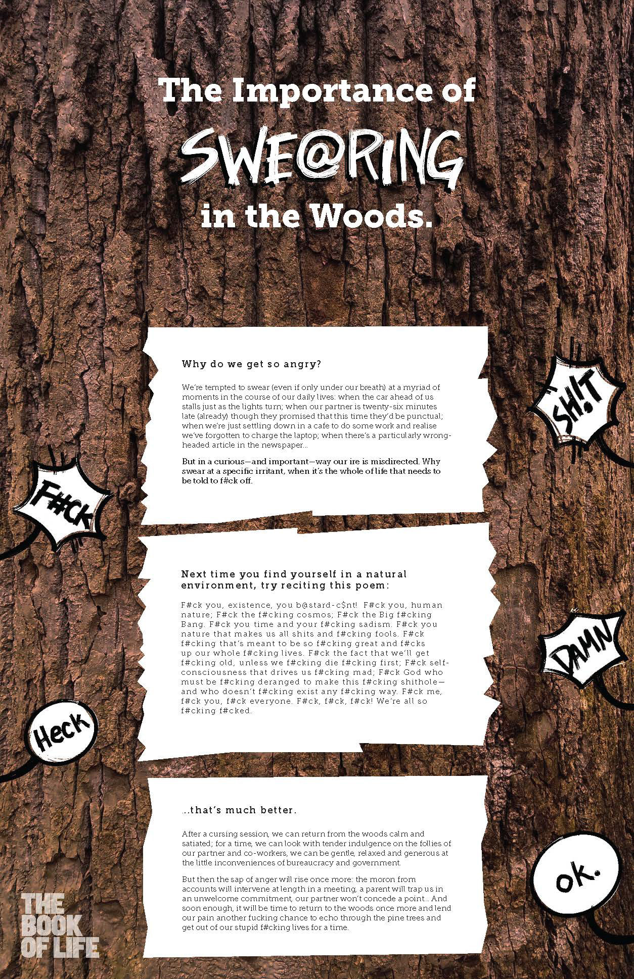 Supplementary poster created to visualize an article from magazine "The Book of Life."