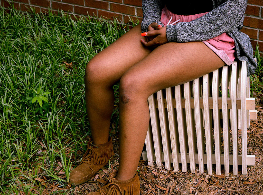 Custom-built CNC chair created for freshman design studio.