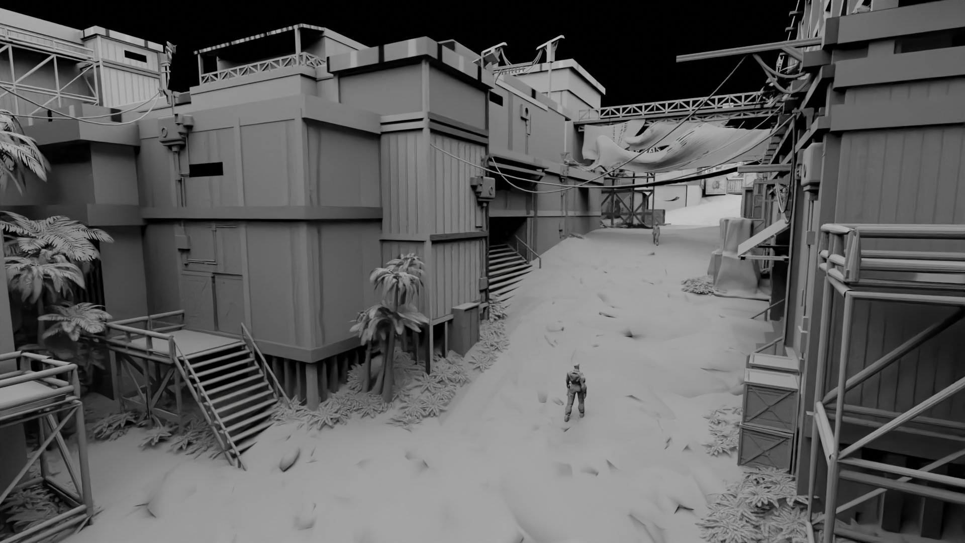 Building 1 Alley - Exterior 3 (Blockout)
