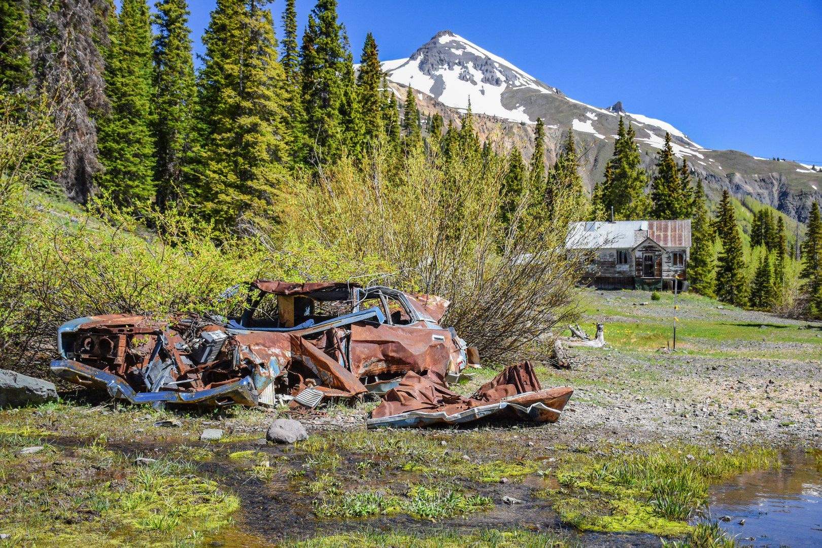 Abandoned town off the Million Dollar Highway