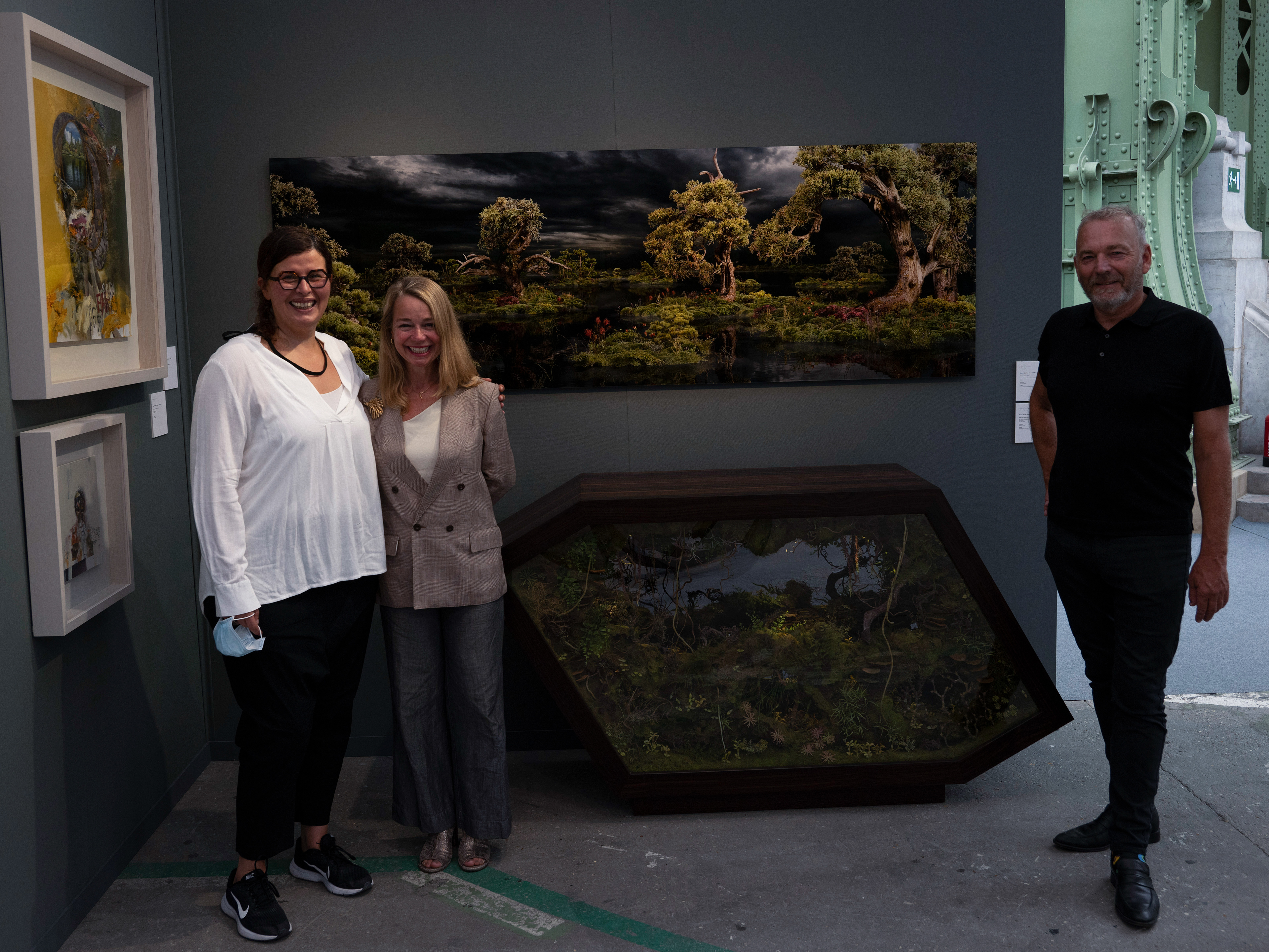Fatiha Amer, Anke van Veen and Dik Mus