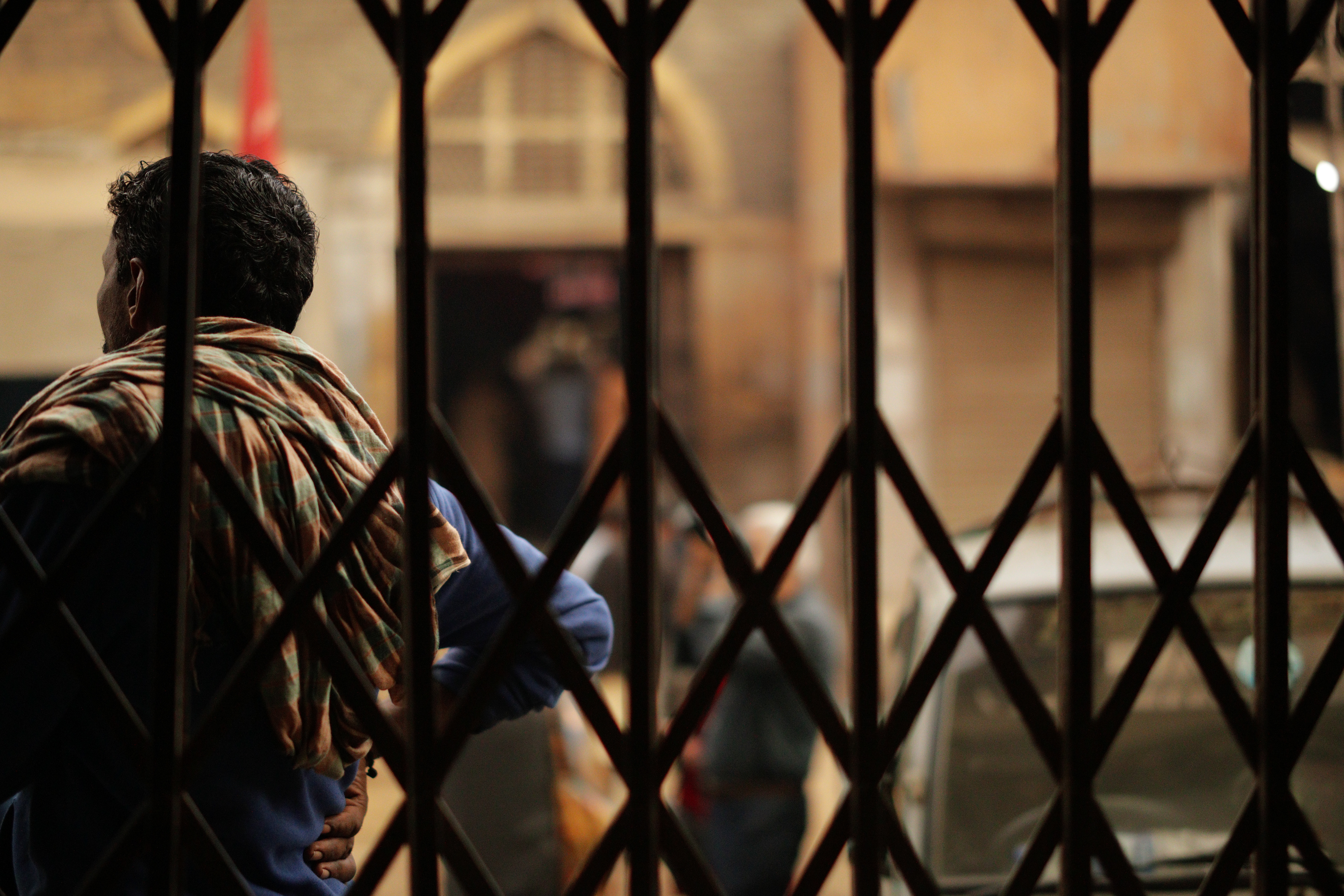 A vendor awaits for his goods to arrive early in the morning in Lee Market, Karachi, Pakistan on December 25th 2021.