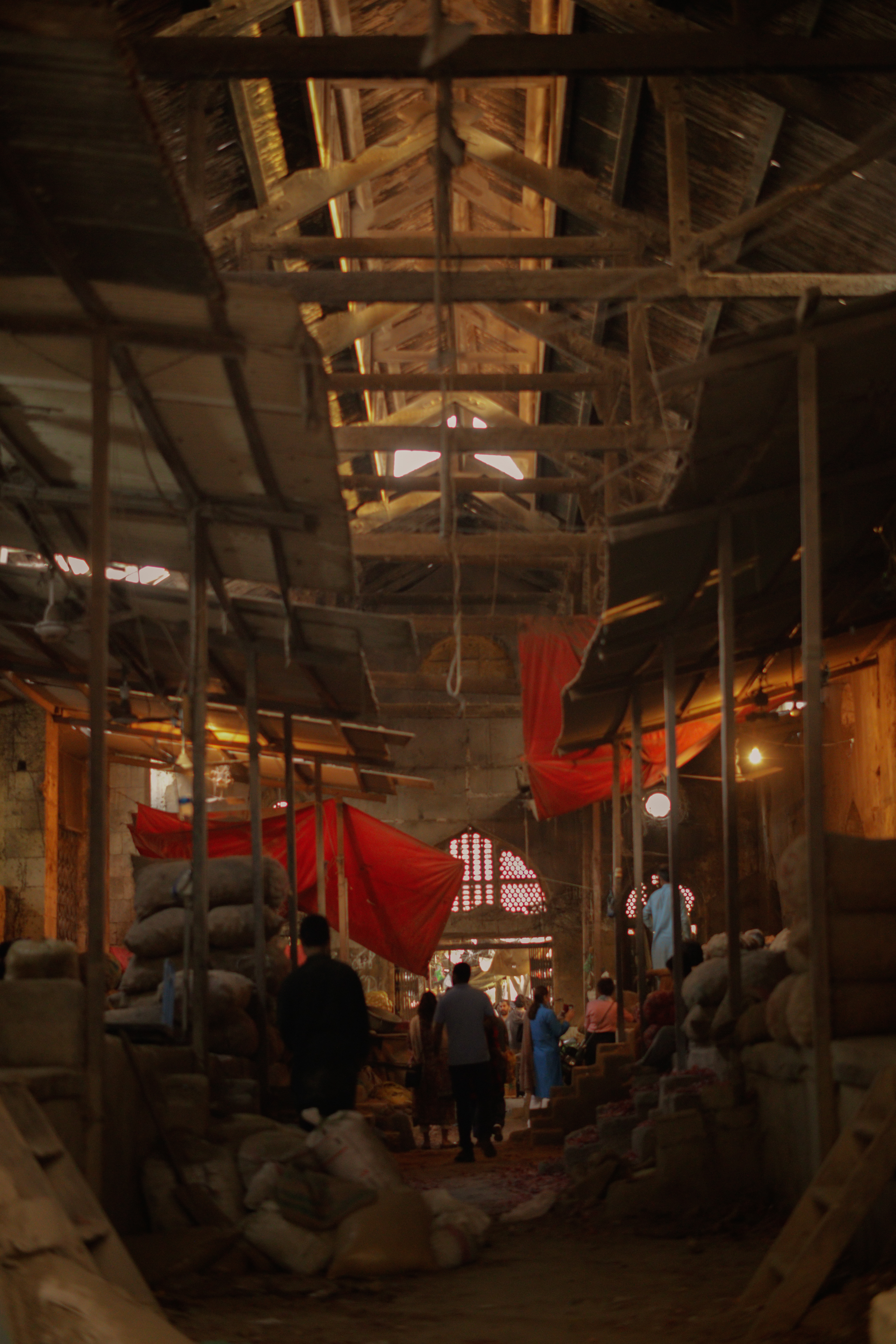 Warehouse for the vegetable sellers of Lee Market, on December 25th 2021.