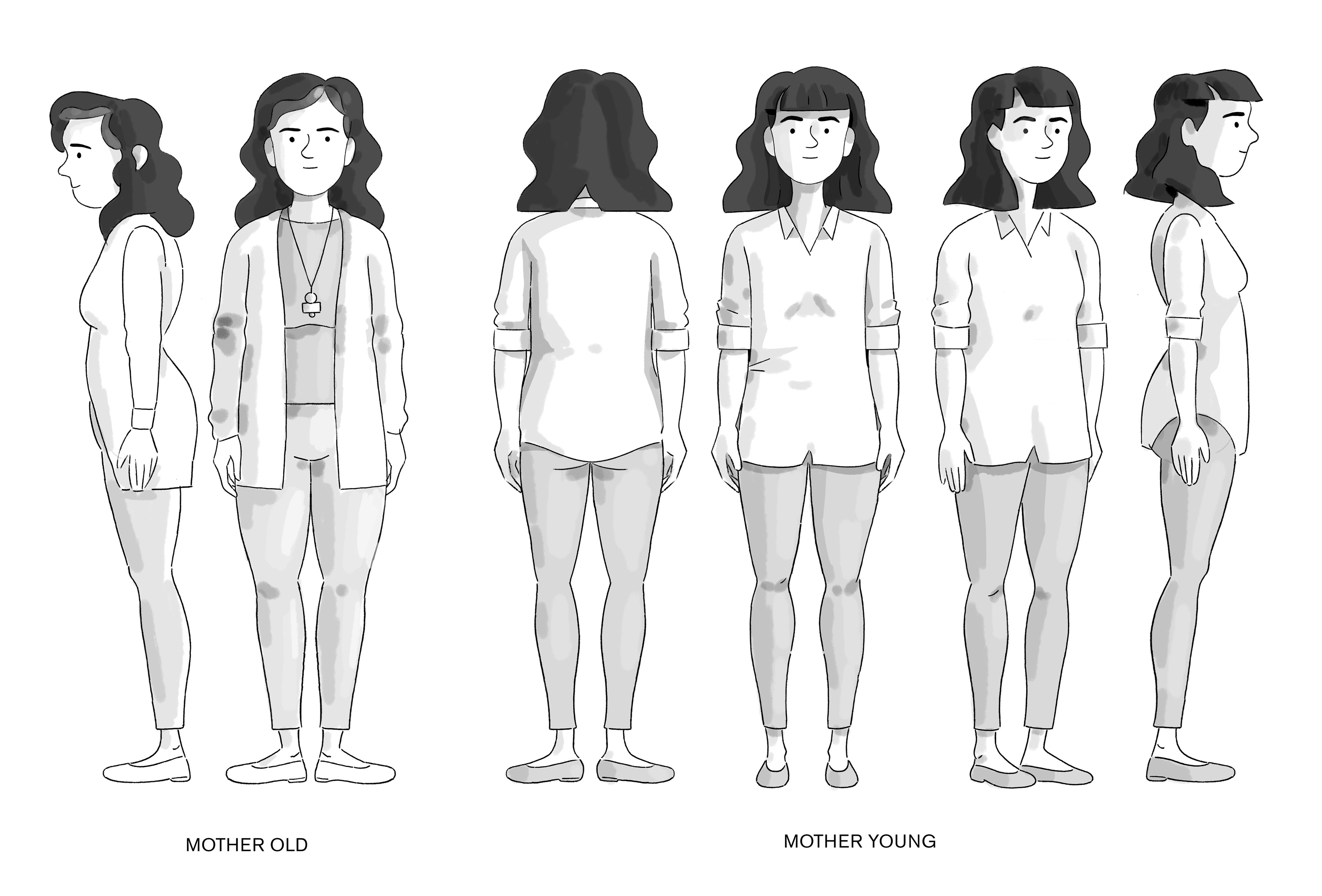 Conception des personnages: Pascaline Lefebvre