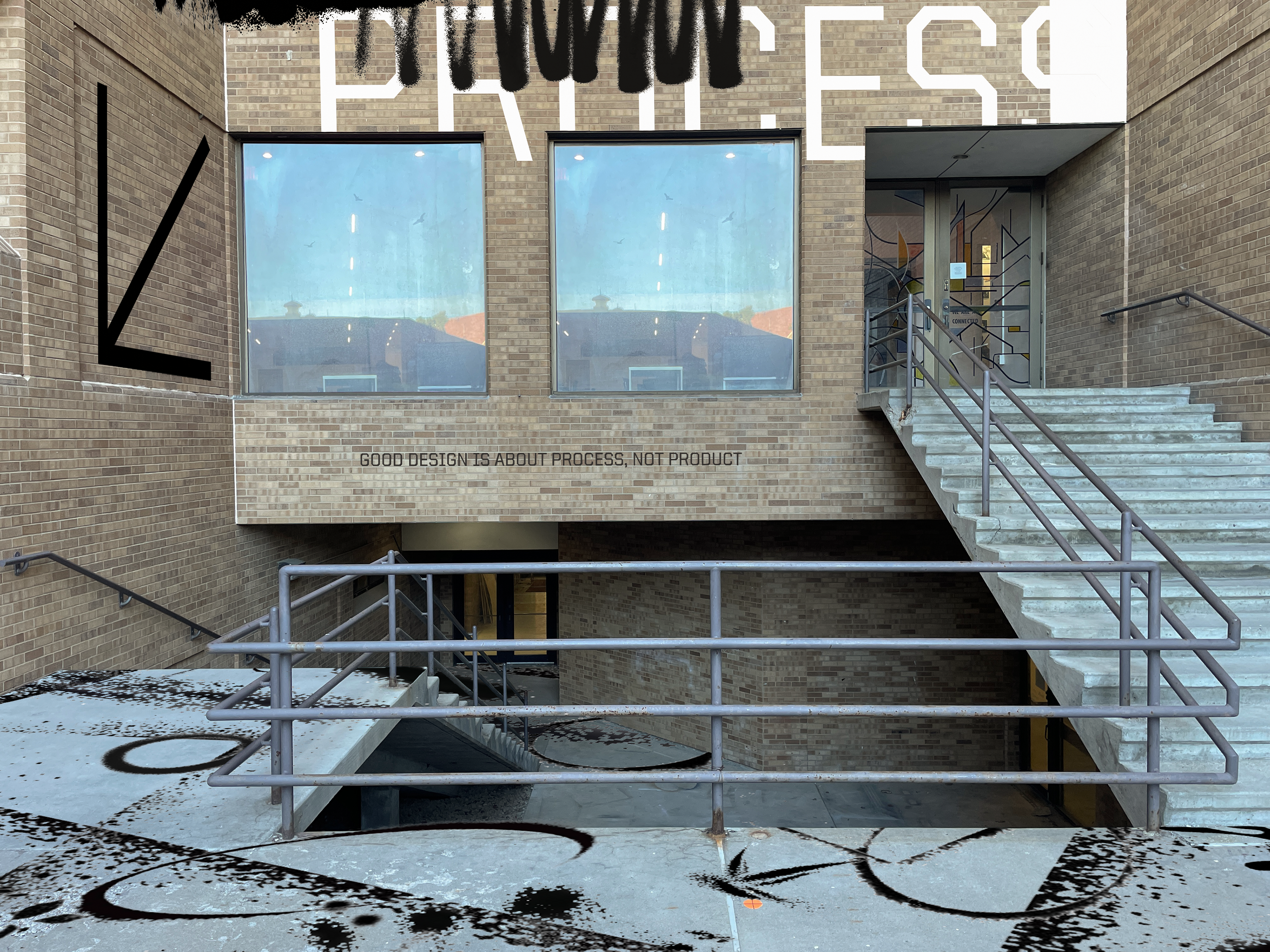The "Process Yard" could be a space where students don't have to be afraid to let the mess of process flow.