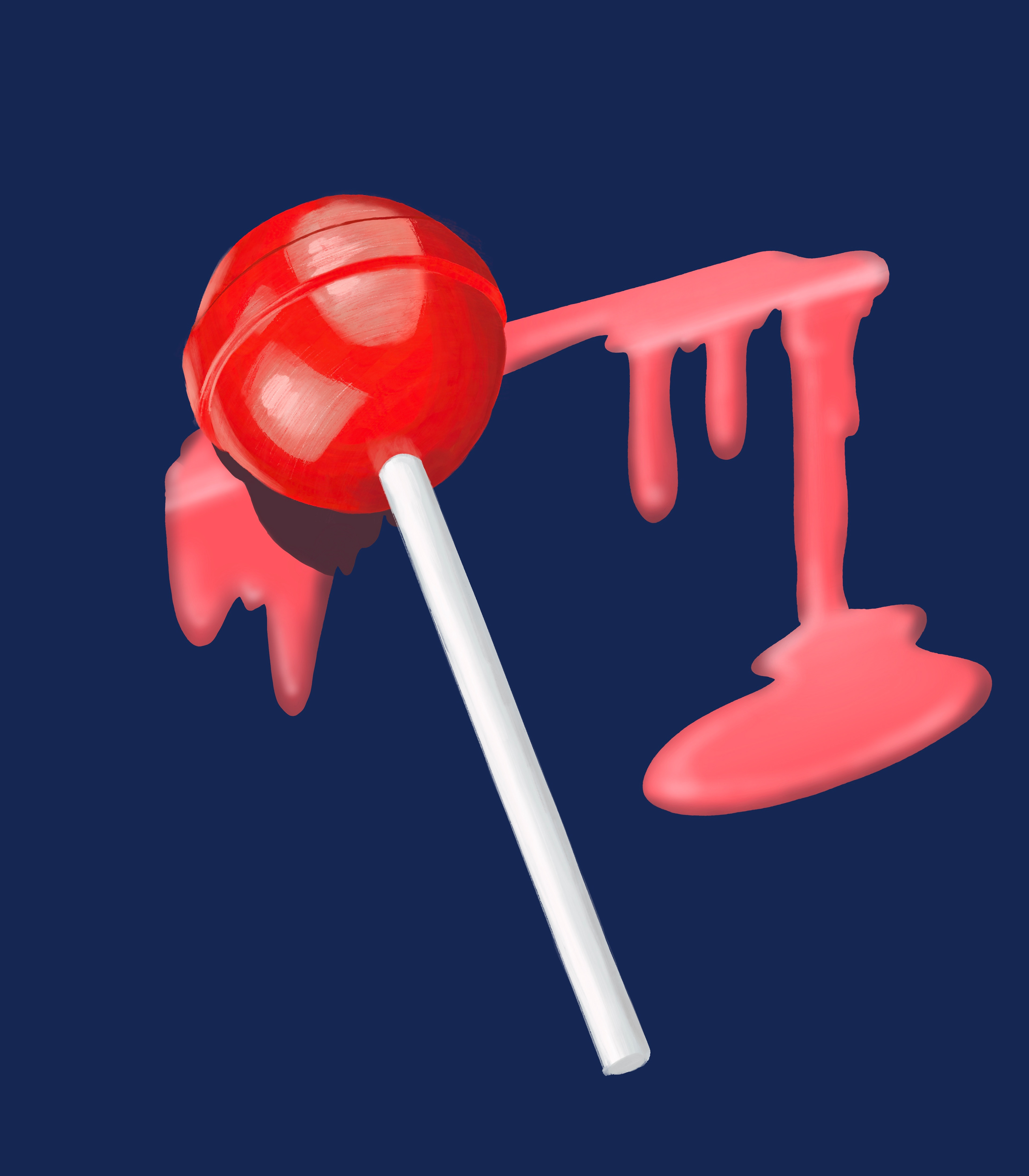 Illustration - Lollipop melt