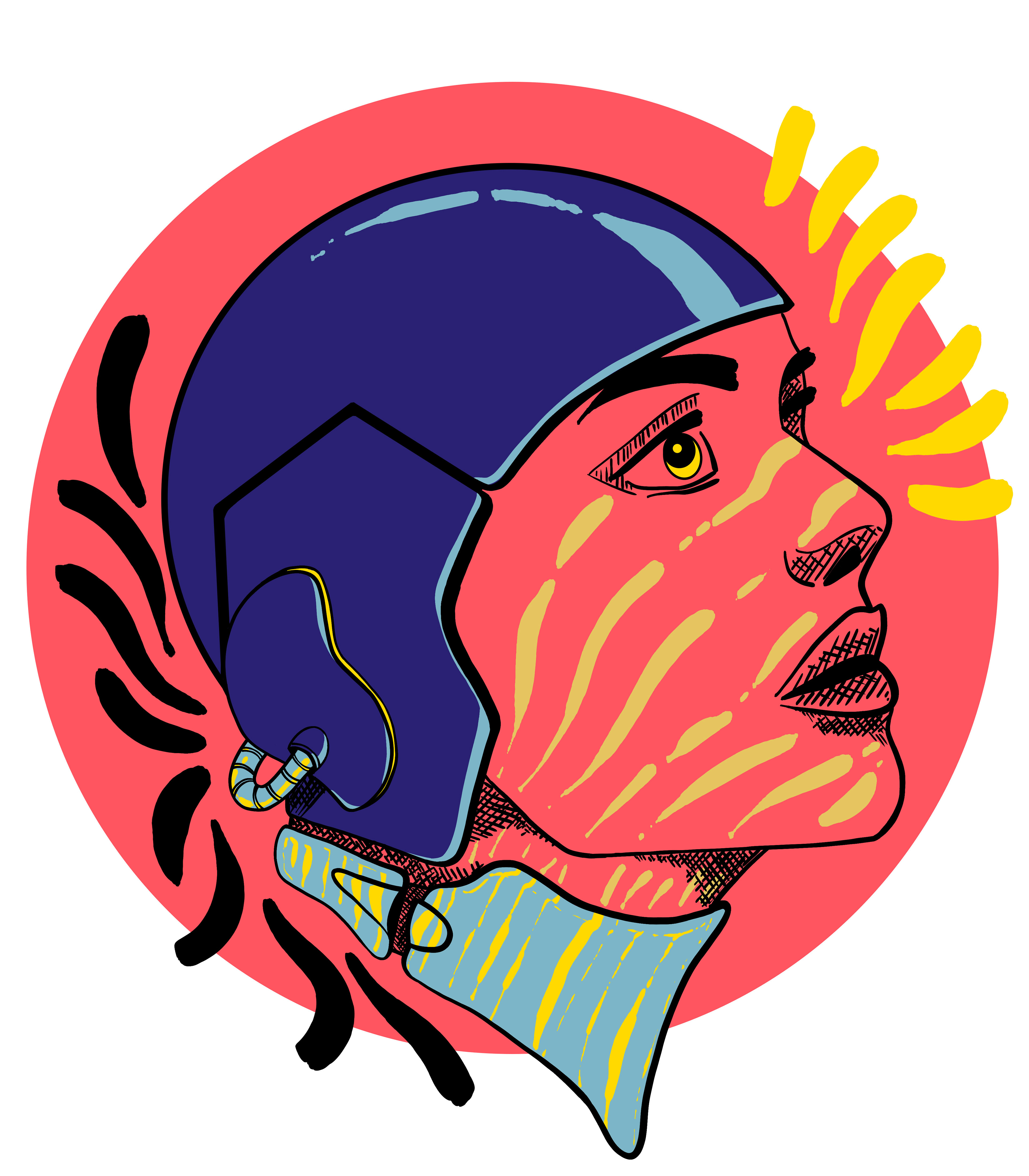 T-Shirt - Space girl (Full Moon)