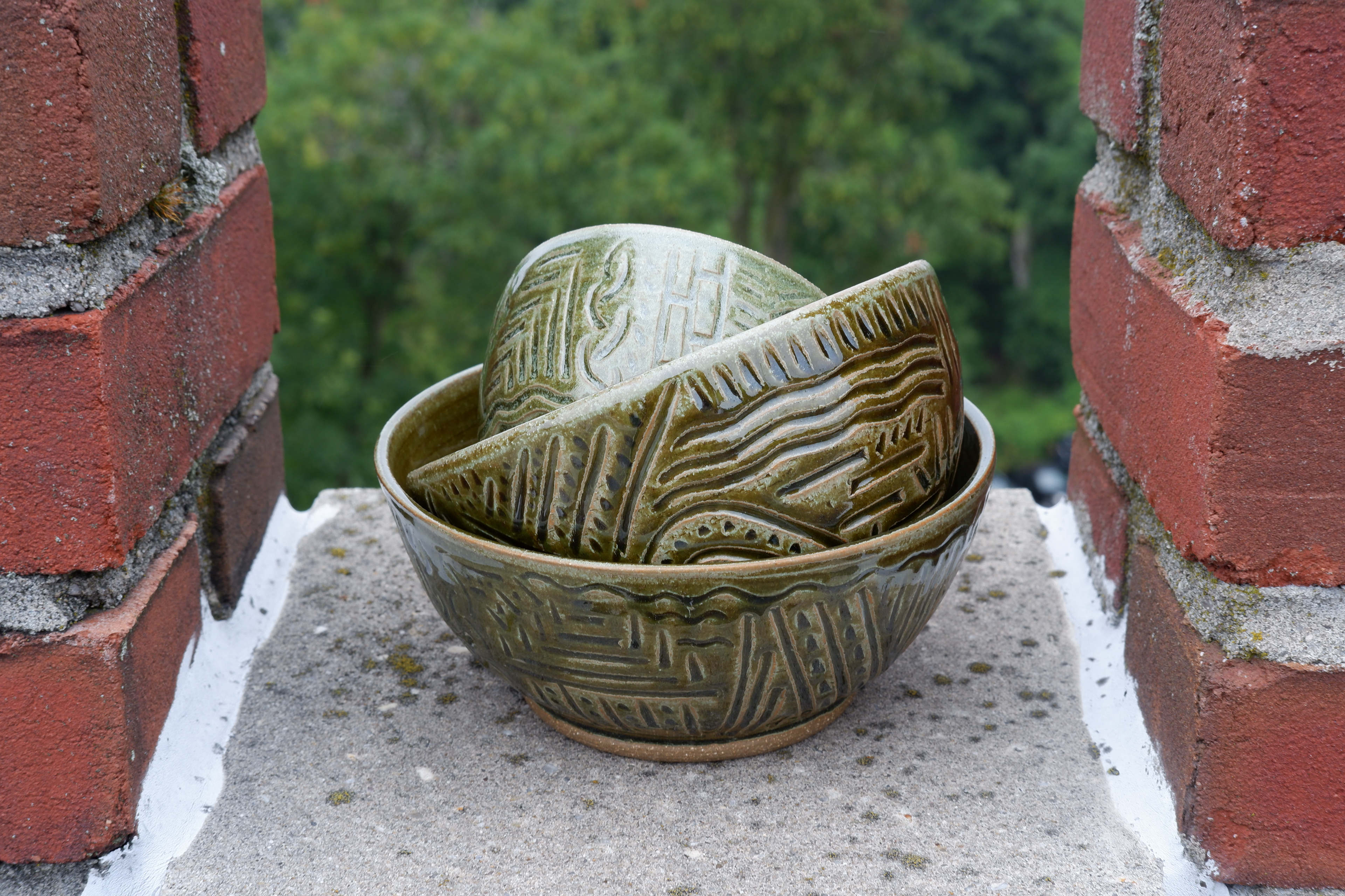 Handmade Ceramic Nesting Bowls