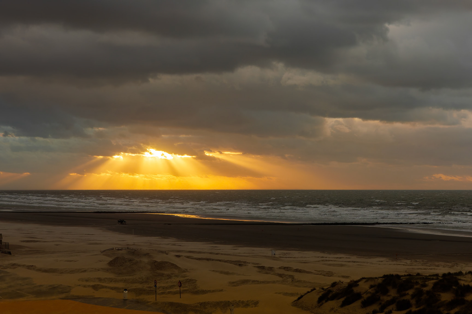Plage de Nieuport en Belgique