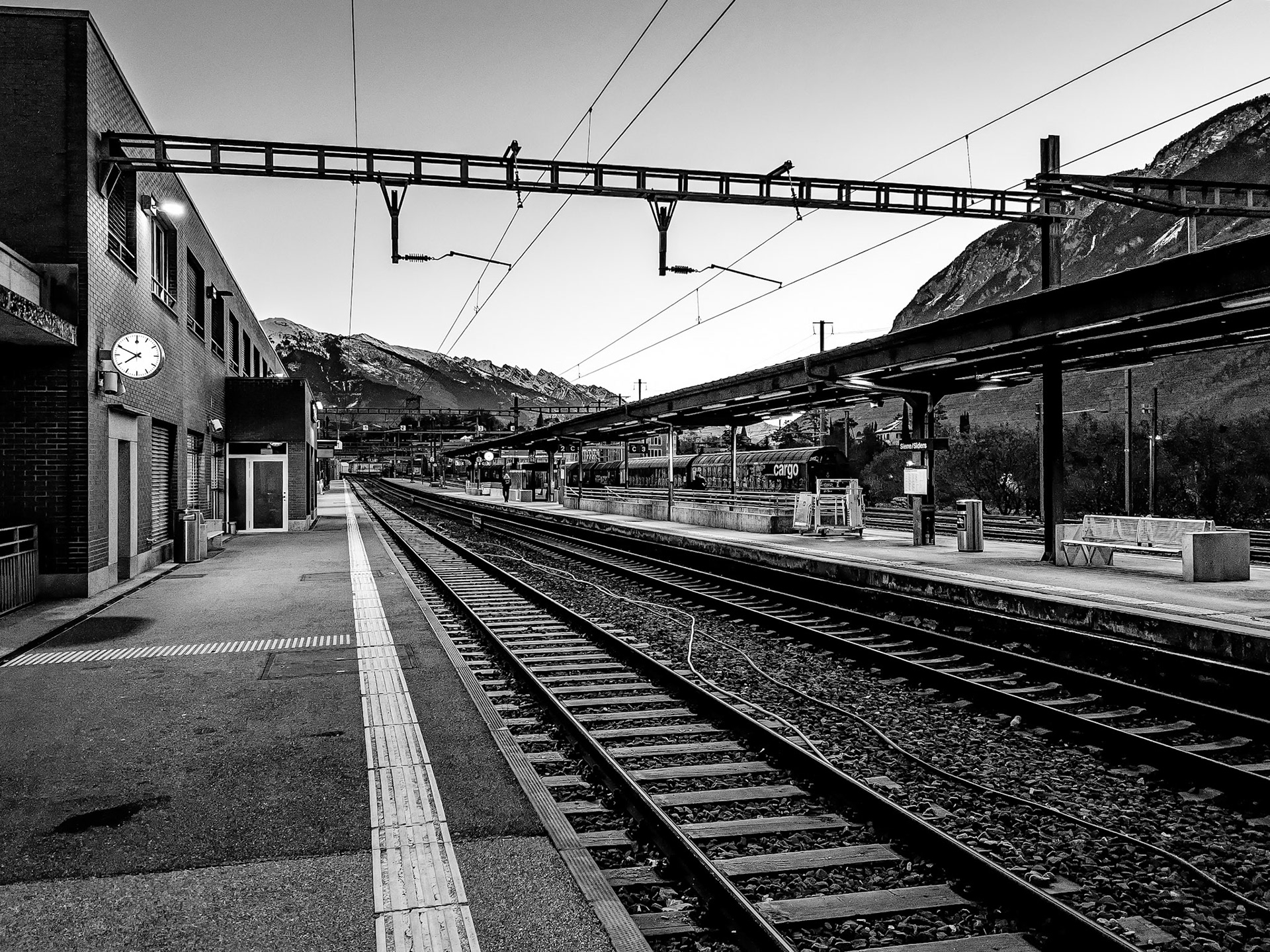 Gare de Sierre à 08.50