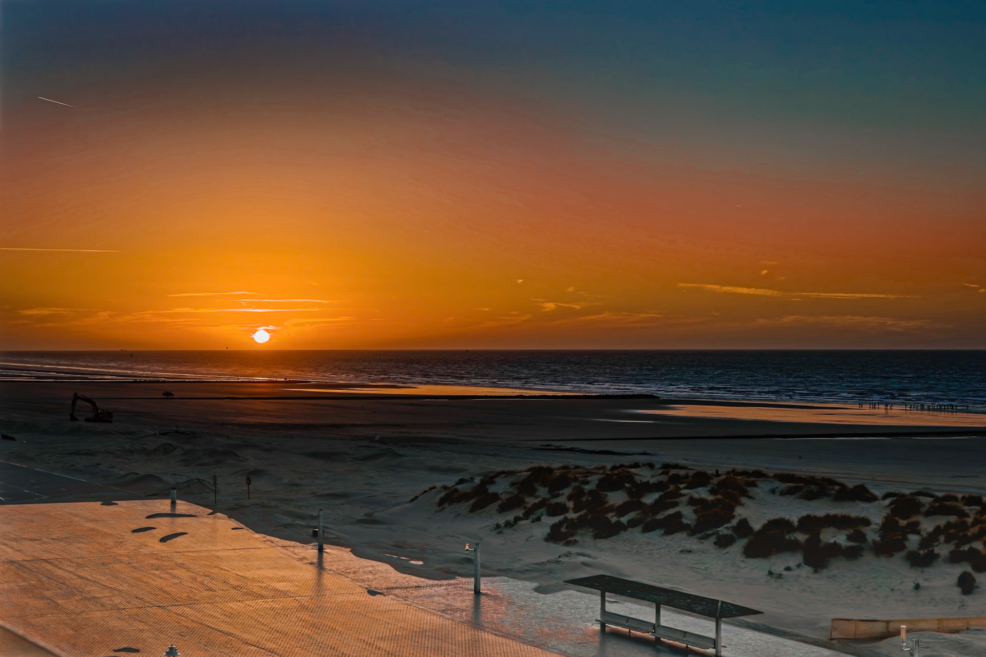 Plage de Nieuport en Belgique