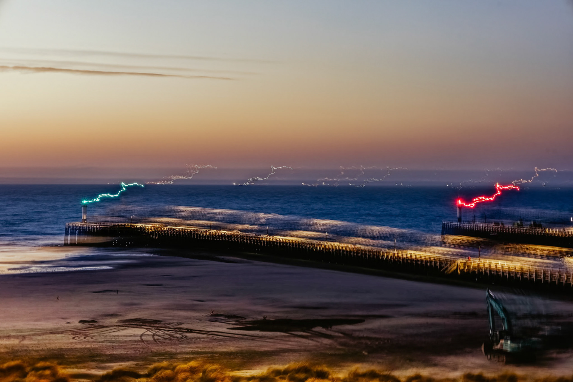 Plage de Nieuport en Belgique