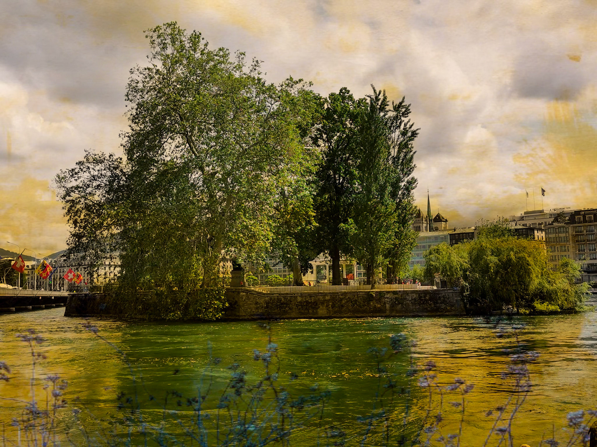 Ile Rousseau Genève