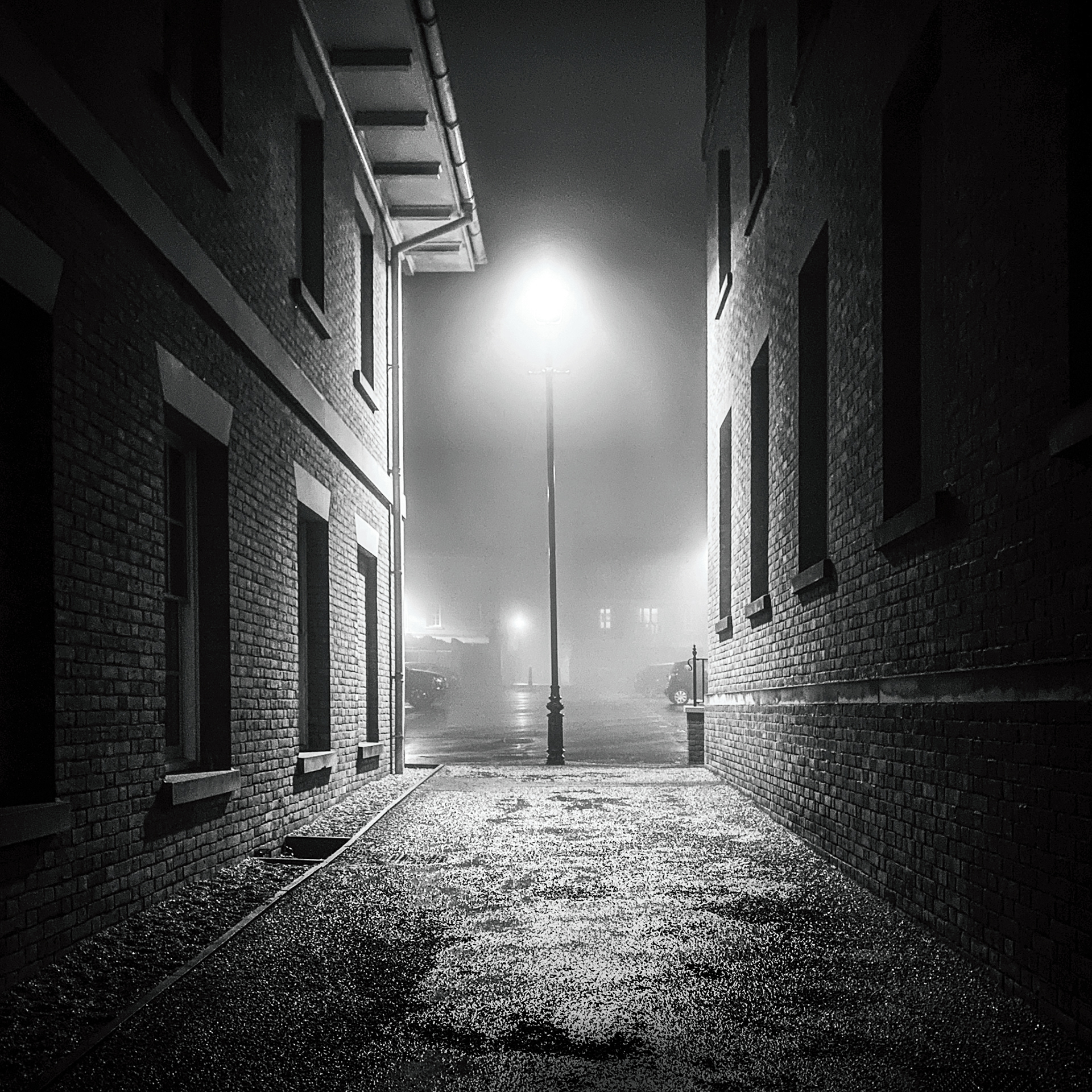 Carol Tritton - Foggy Night in Poundbury