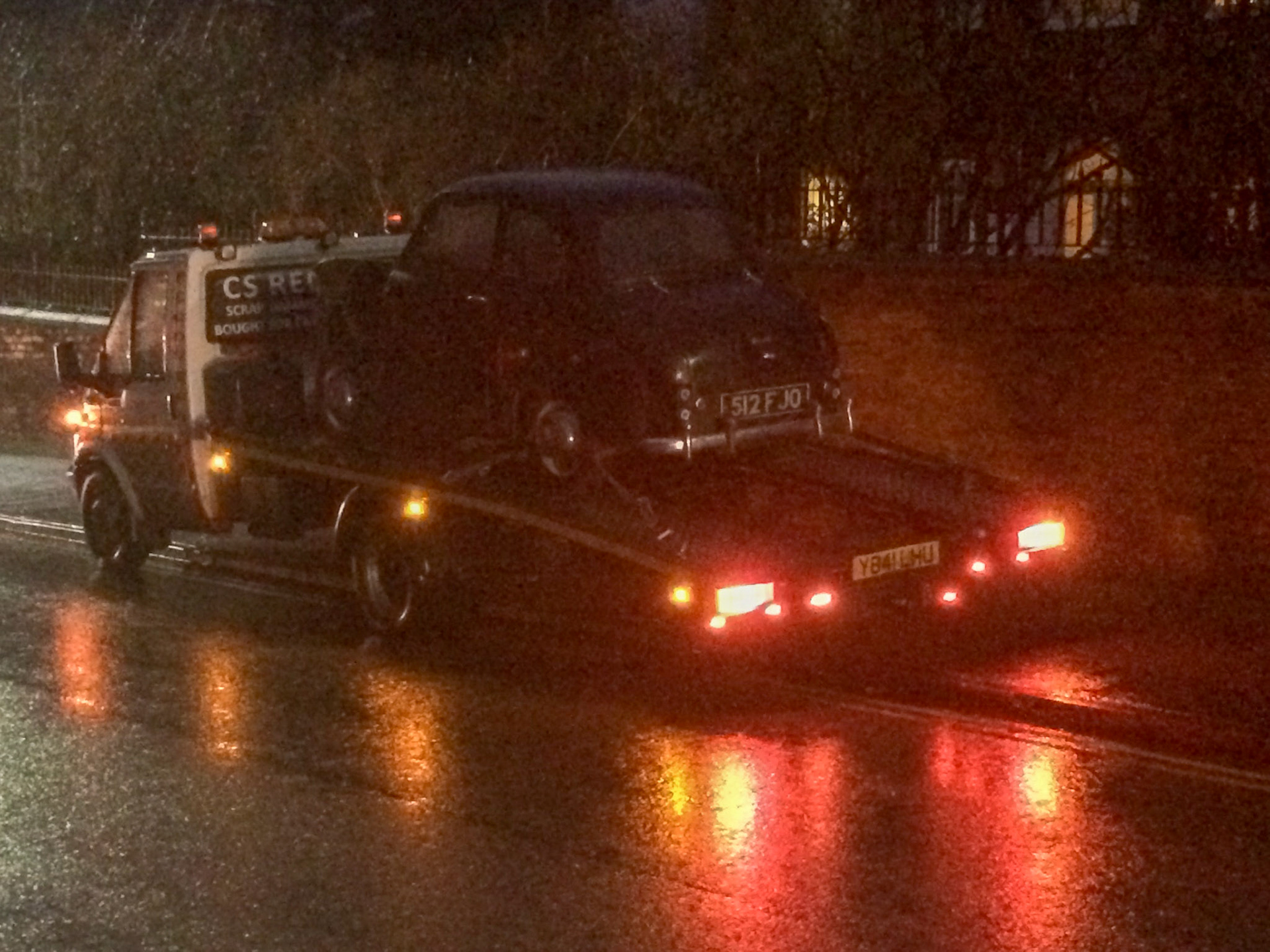 Percy being collected