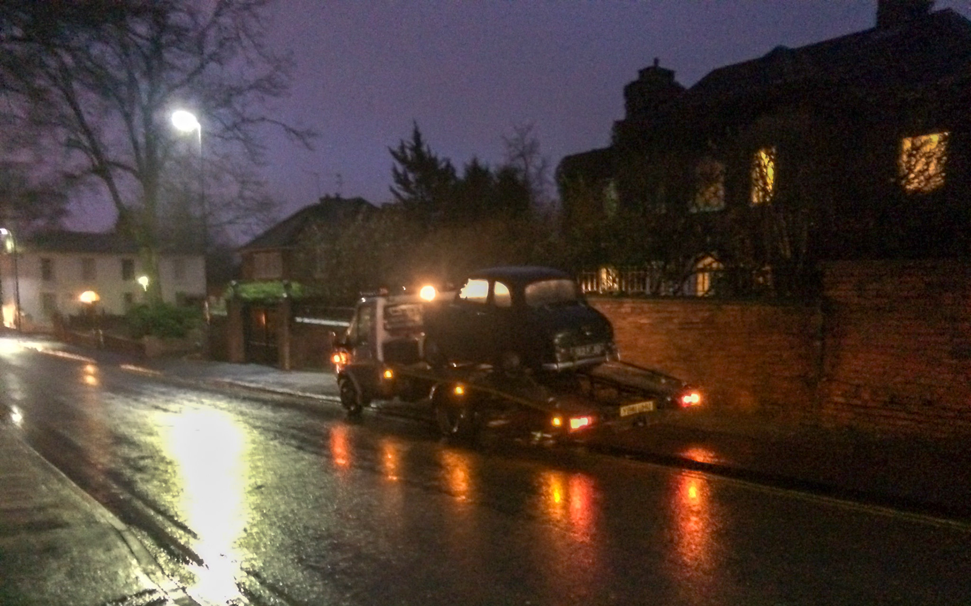 Percy being collected