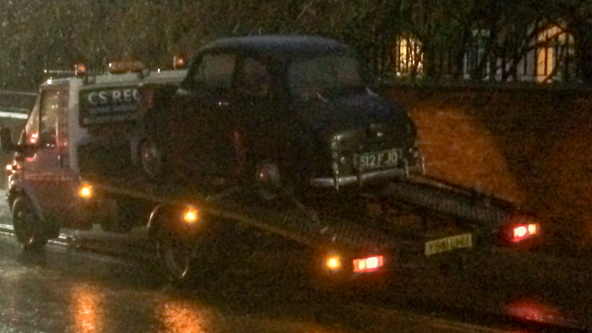 Percy being collected