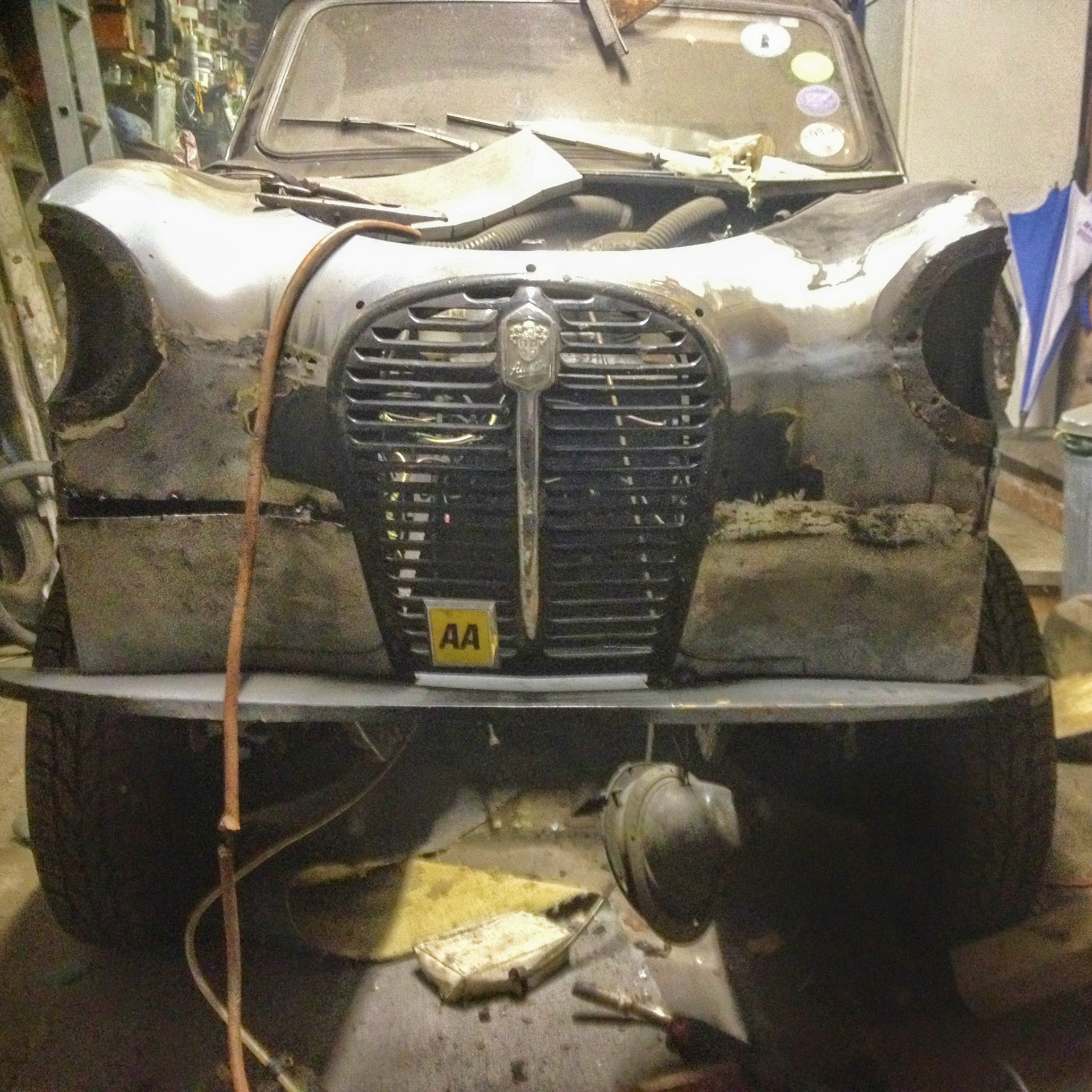 Bodywork on Percy at Karens