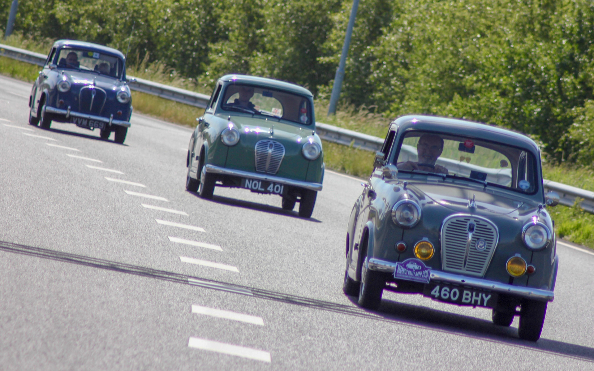 Pete Norbury, John Knight and Brian Ireland near Haarlem in The Netherlands