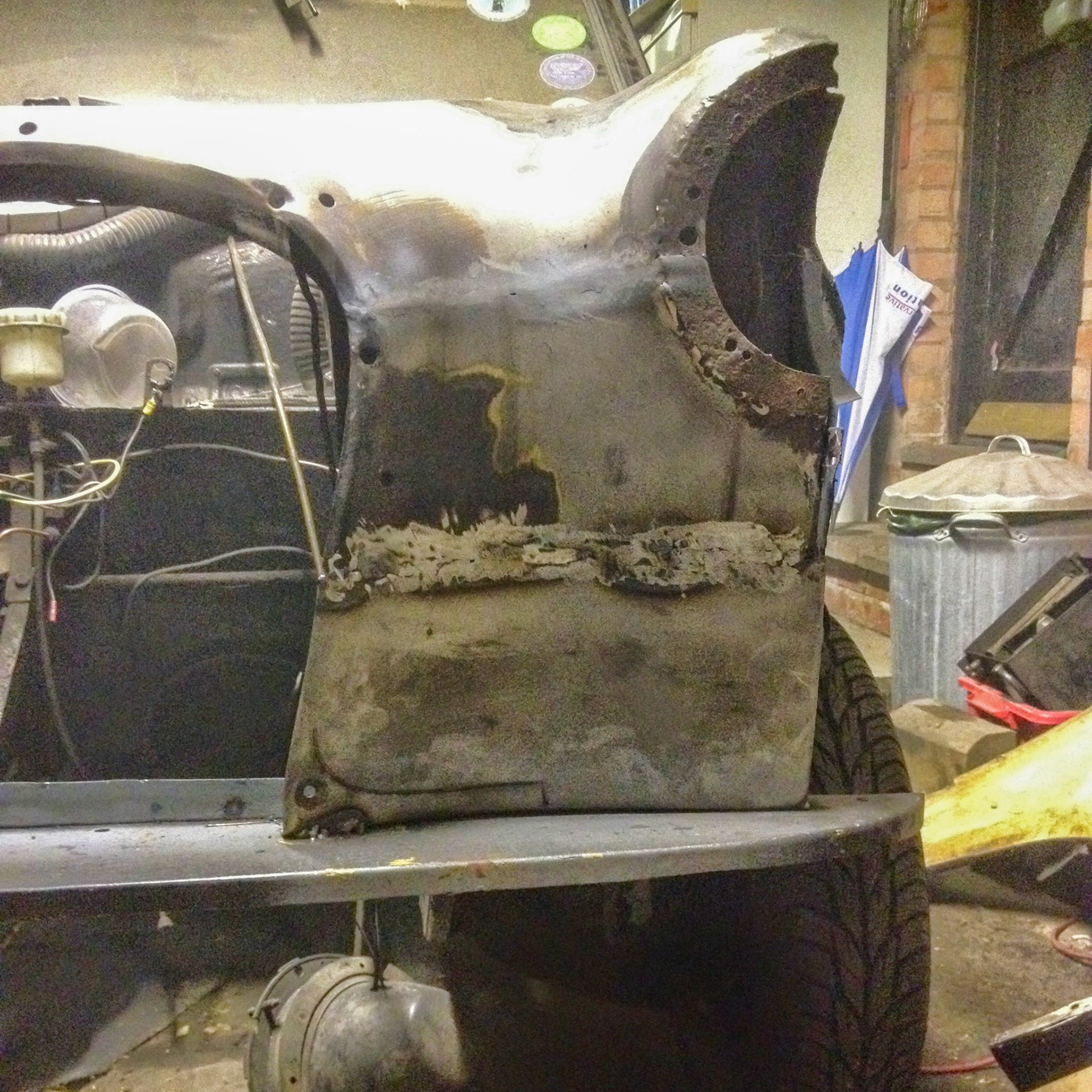 Bodywork on Percy at Karens